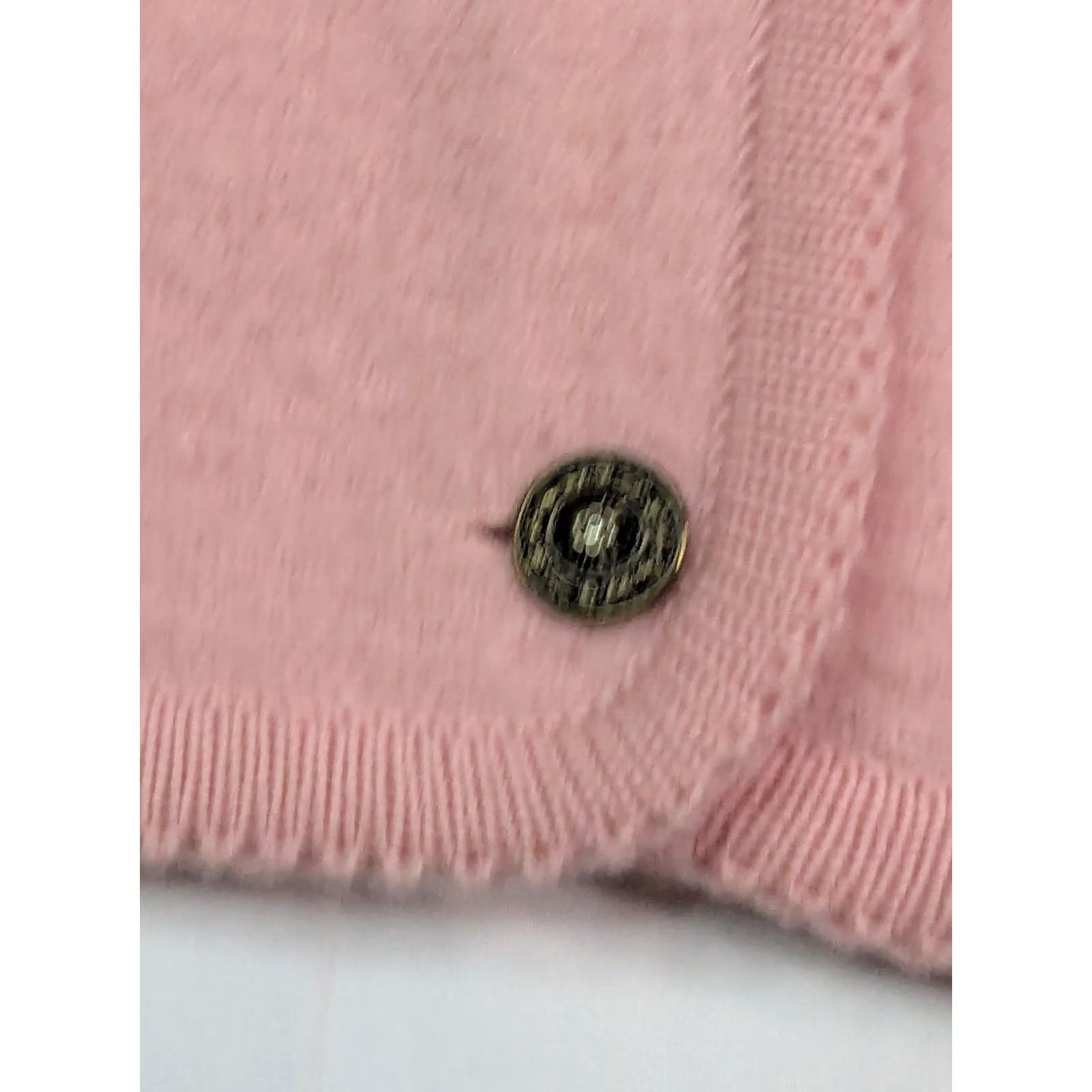 Pinko VINTAGE Tally-Ho Cardigan Wool Sweater Womens PS Pink Buttons 80s 90s Emo Goth Grunge Classic Knit V-Neck Cardigan Womens Size S / US 4 / IT 40 - 4 Thumbnail