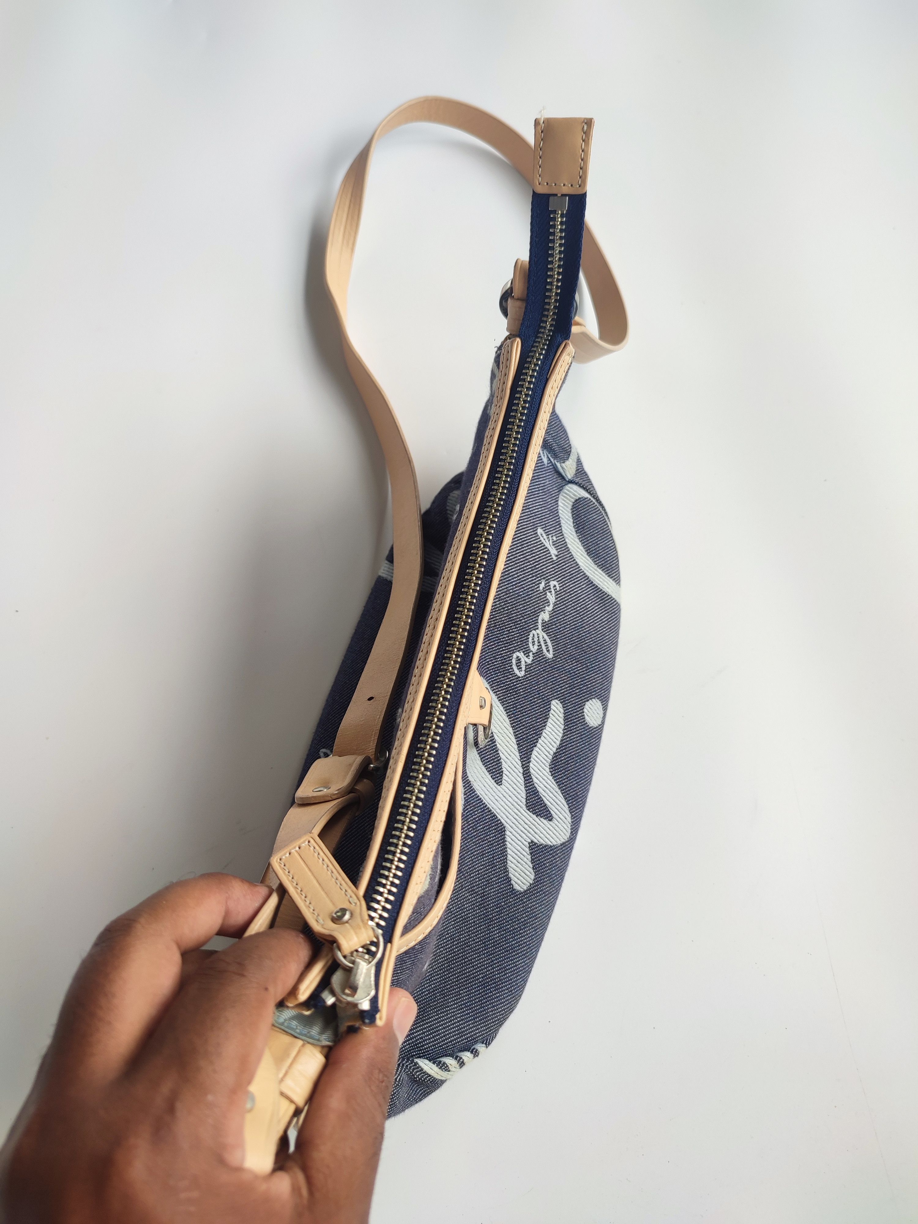 agnes b. AGNES B DENIM CROSSBODY BAG Size ONE SIZE - 7 Thumbnail