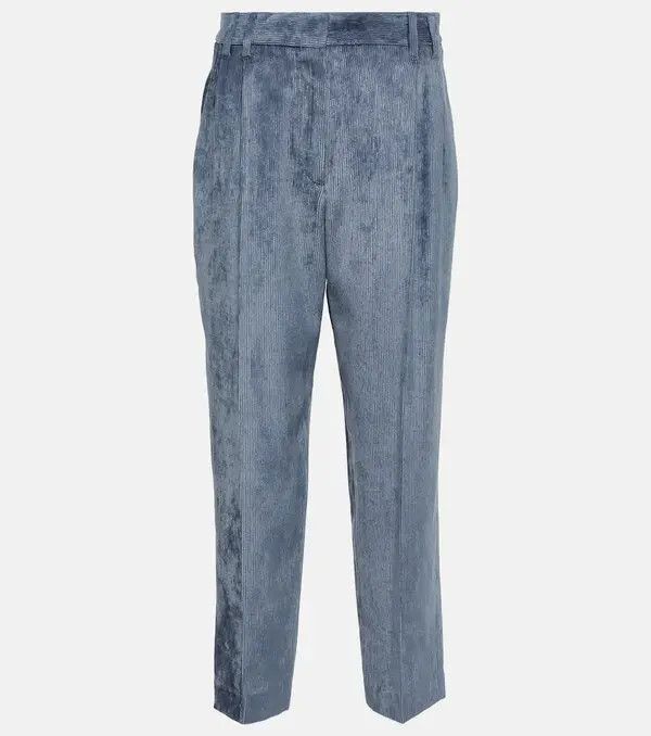 Brunello Cucinelli o1y0725 Casual Pant in Slate Blue Size 26" / US 2 / IT 38 - 1 Thumbnail