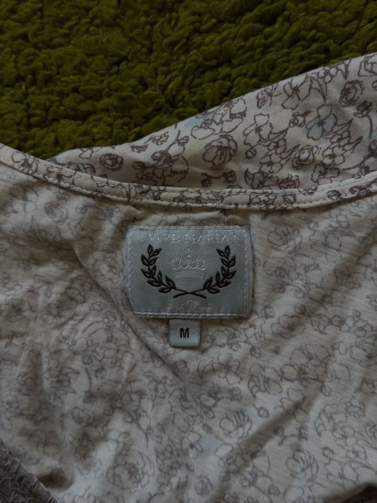 Hysteric Glamour × Vintage + Vive Maria + avant garde floral pattern cami tank top Y2K Size M / US 6-8 / IT 42-44 - 4 Thumbnail