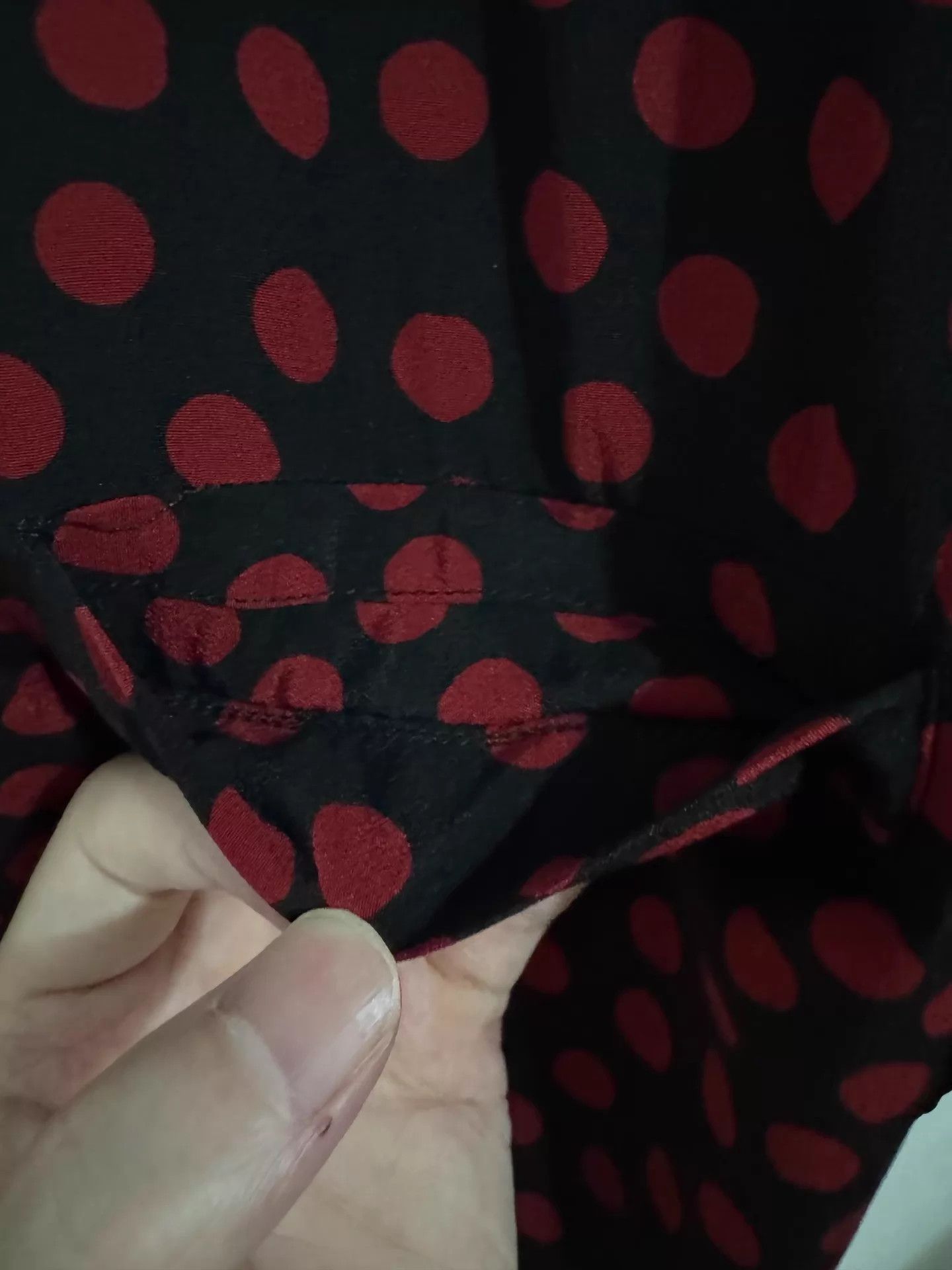Saint Laurent Paris SLP 19FW Silk Black Red Polka Dot Polo Shirt 37 xs Size US XS / EU 42 / 0 - 3 Thumbnail