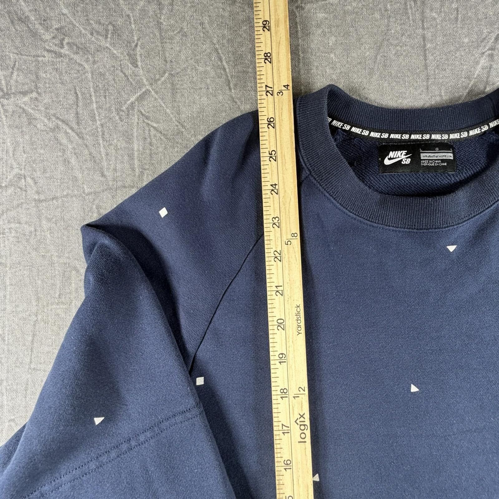 Nike Nike Sweater Men's L Navy SB Pullover Y2K Retro Vintage Size US L / EU 52-54 / 3 - 3 Thumbnail
