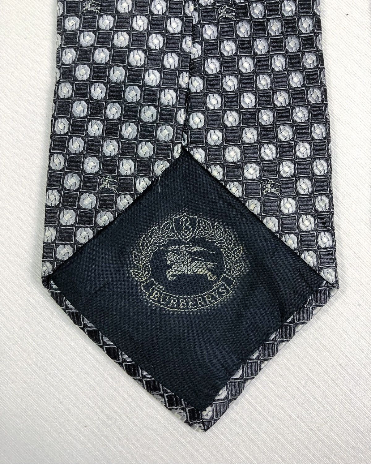 Burberry Prorsum Rare Vintage Burberrys Monogram Silk Tie Made in Italy Size ONE SIZE - 6 Thumbnail