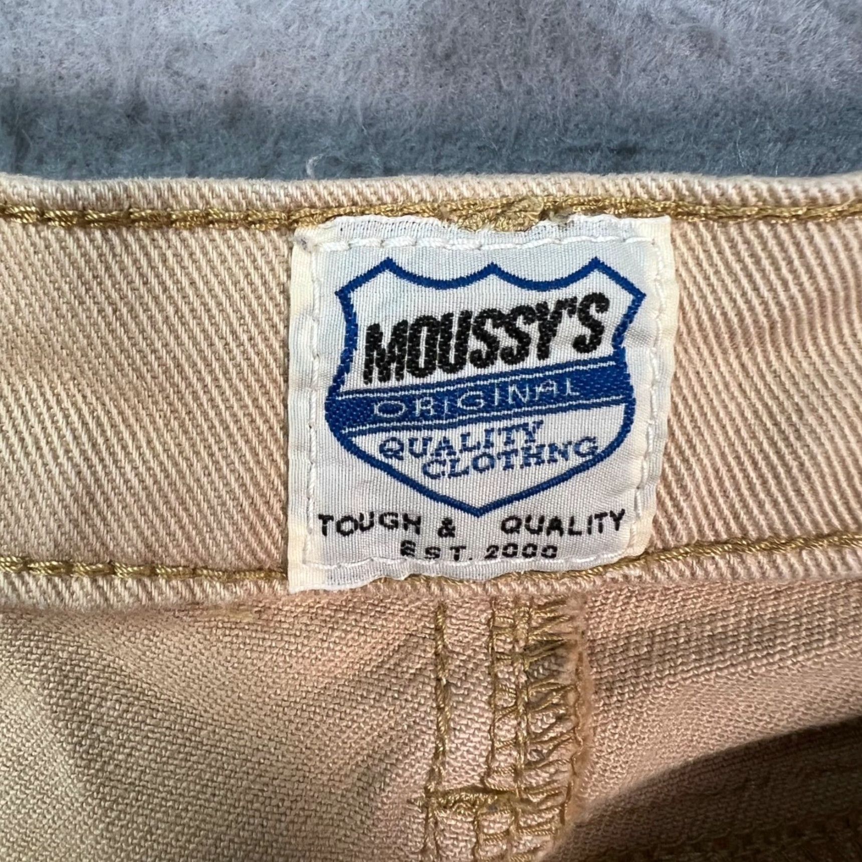MOUSSY Moussys Womens 2 Beige Skinny Jeans Cotton Blend Stretch Denim Jeans 5-Pocket Design Womens Size 2 Inseam 28in Low Rise Spring Summer Stretch Size 26" / US 2 / IT 38 - 3 Thumbnail