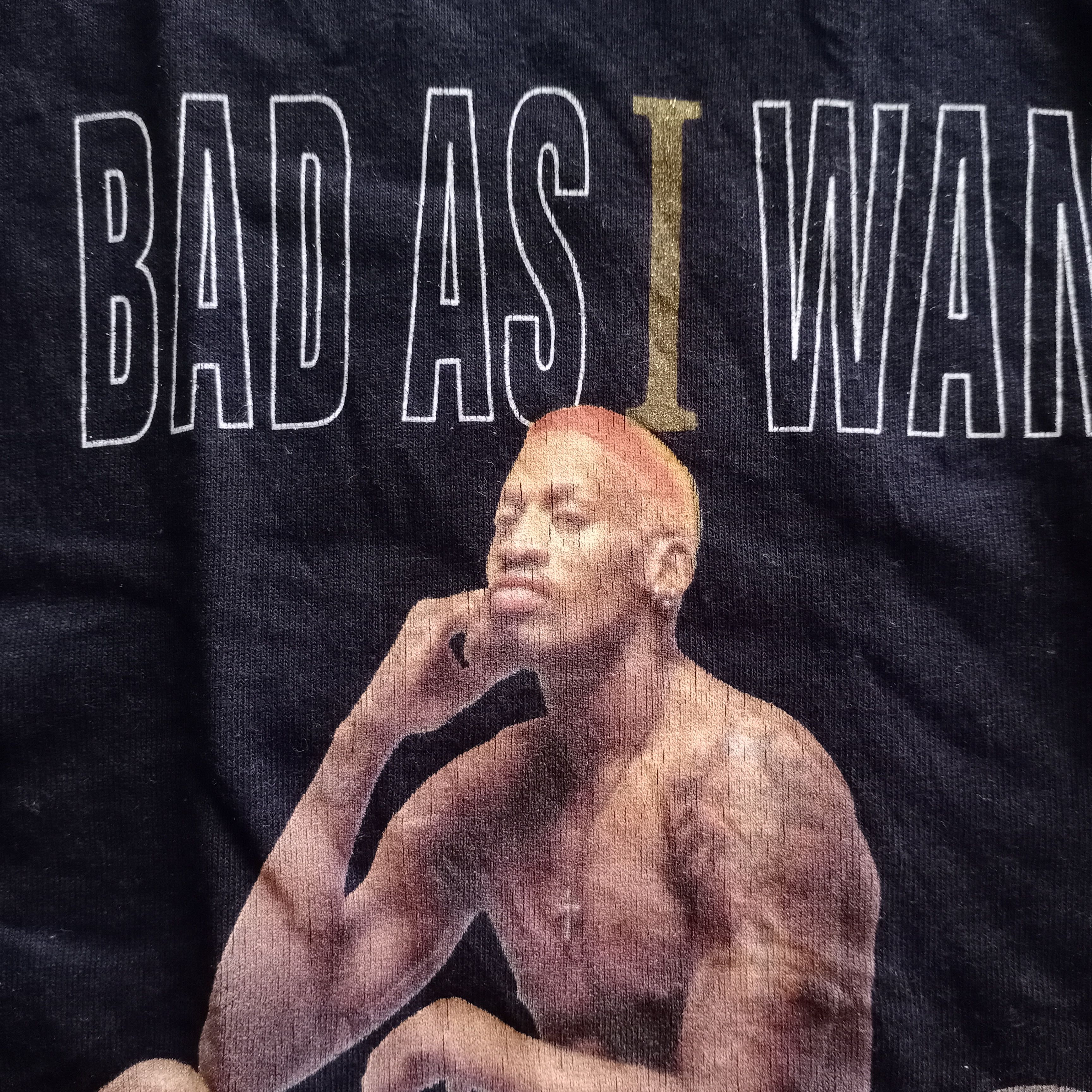 NBA × Vintage Vintage 1996 Dennis Rodman Bad As I Wanna Be T Shirt Size US M / EU 48-50 / 2 - 4 Thumbnail