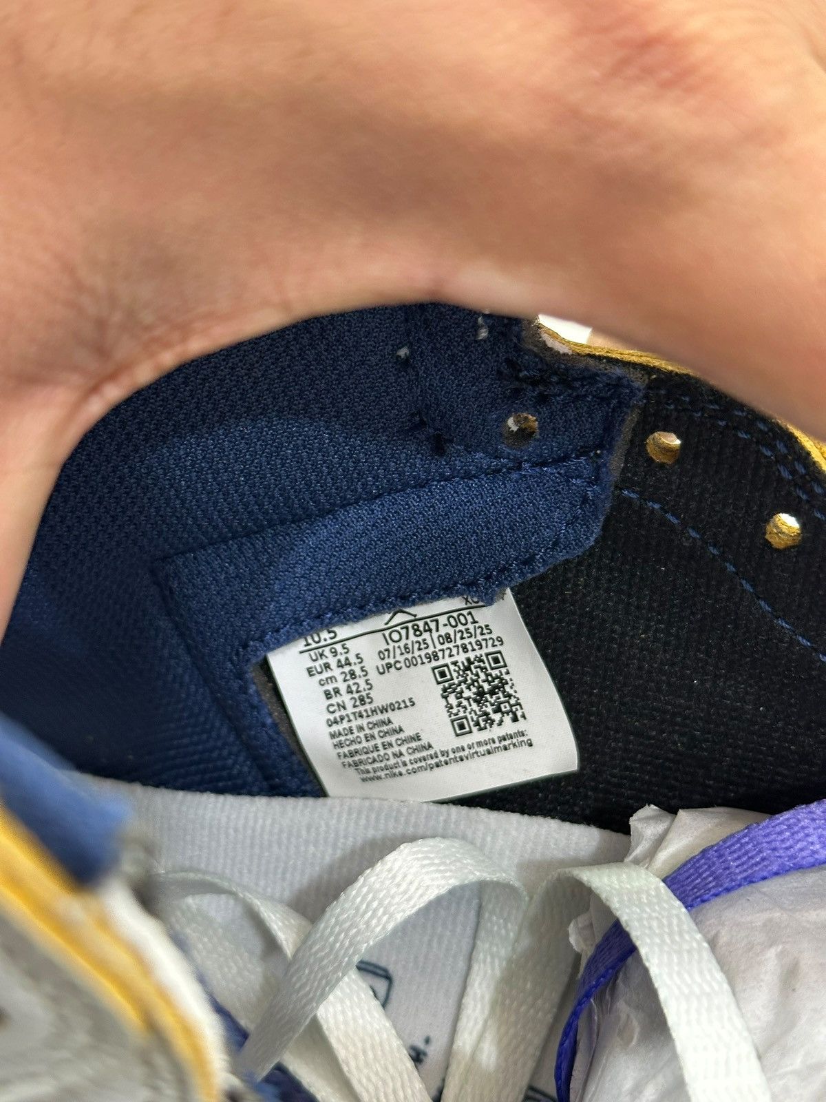 Jordan Brand × Union LA Jordan 1 High OG SPFragment x Union LA Sport Royal Size 10.5 Size US 10.5 / EU 43-44 - 7 Thumbnail
