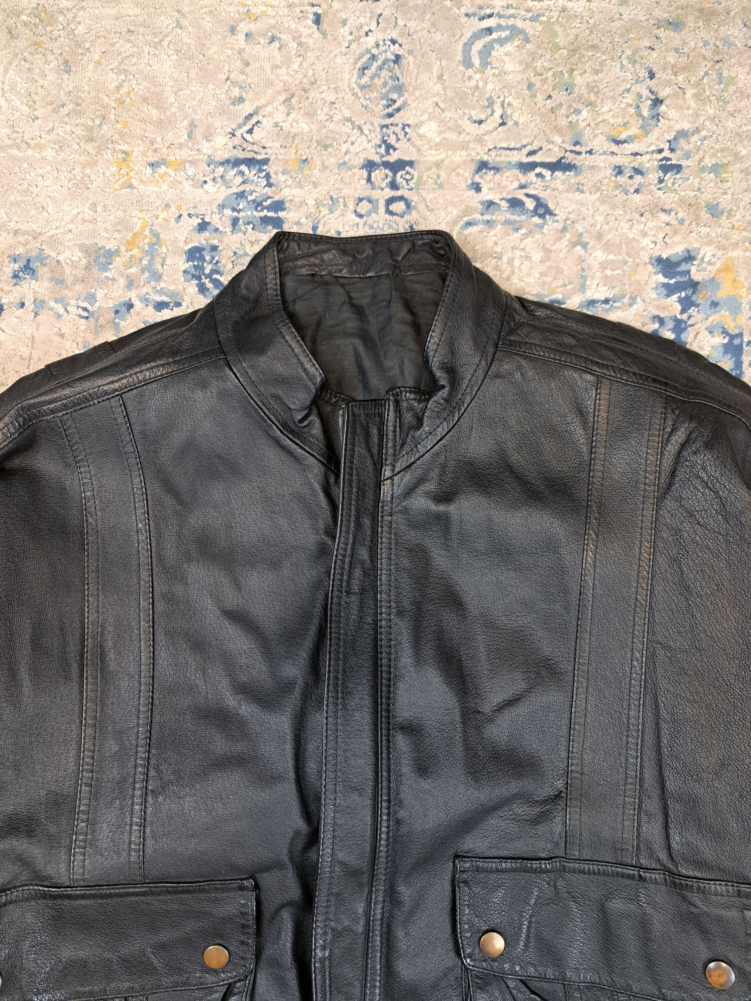 Genuine Leather Avant Garde Boxy Fit Leather Bomber Jacket Archive Size US XL / EU 56 / 4 - 2 Thumbnail