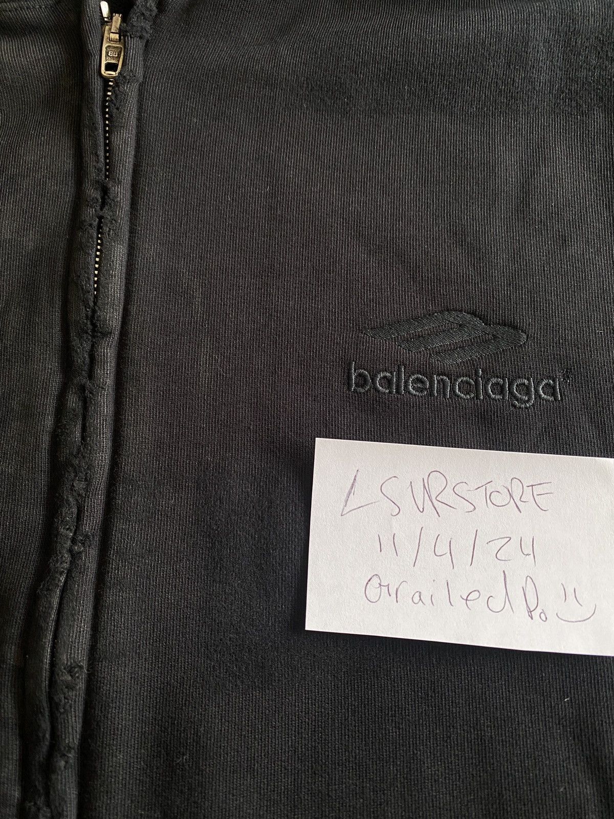 Balenciaga Balenciaga Heavy Metal Zip Hoodie with Mud Details Large Size US L / EU 52-54 / 3 - 8 Thumbnail