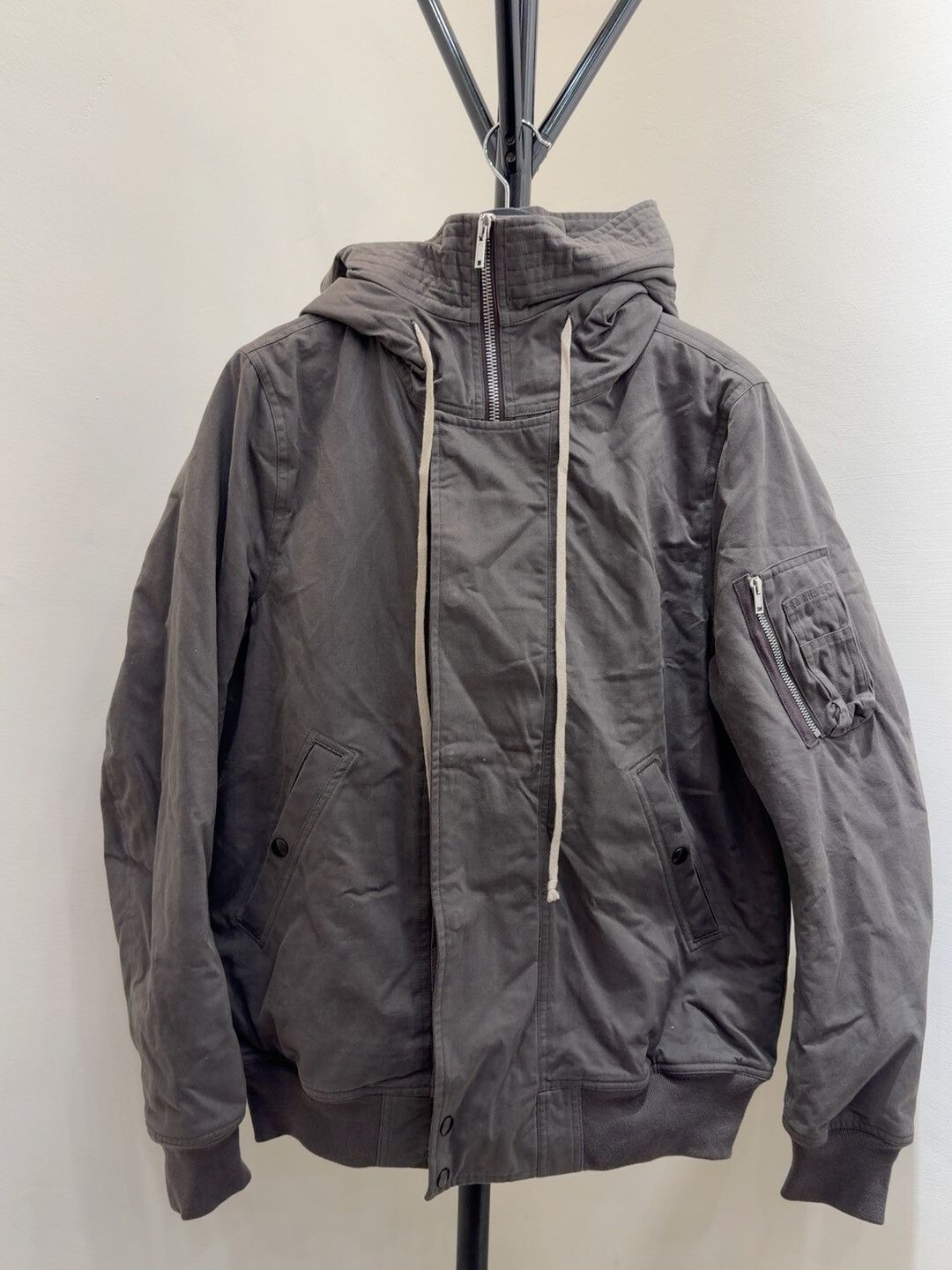 Rick Owens Drkshdw Rick Owens DRKSHDW Bomber Jacket Gray Size US L / EU 52-54 / 3 - 1 Thumbnail