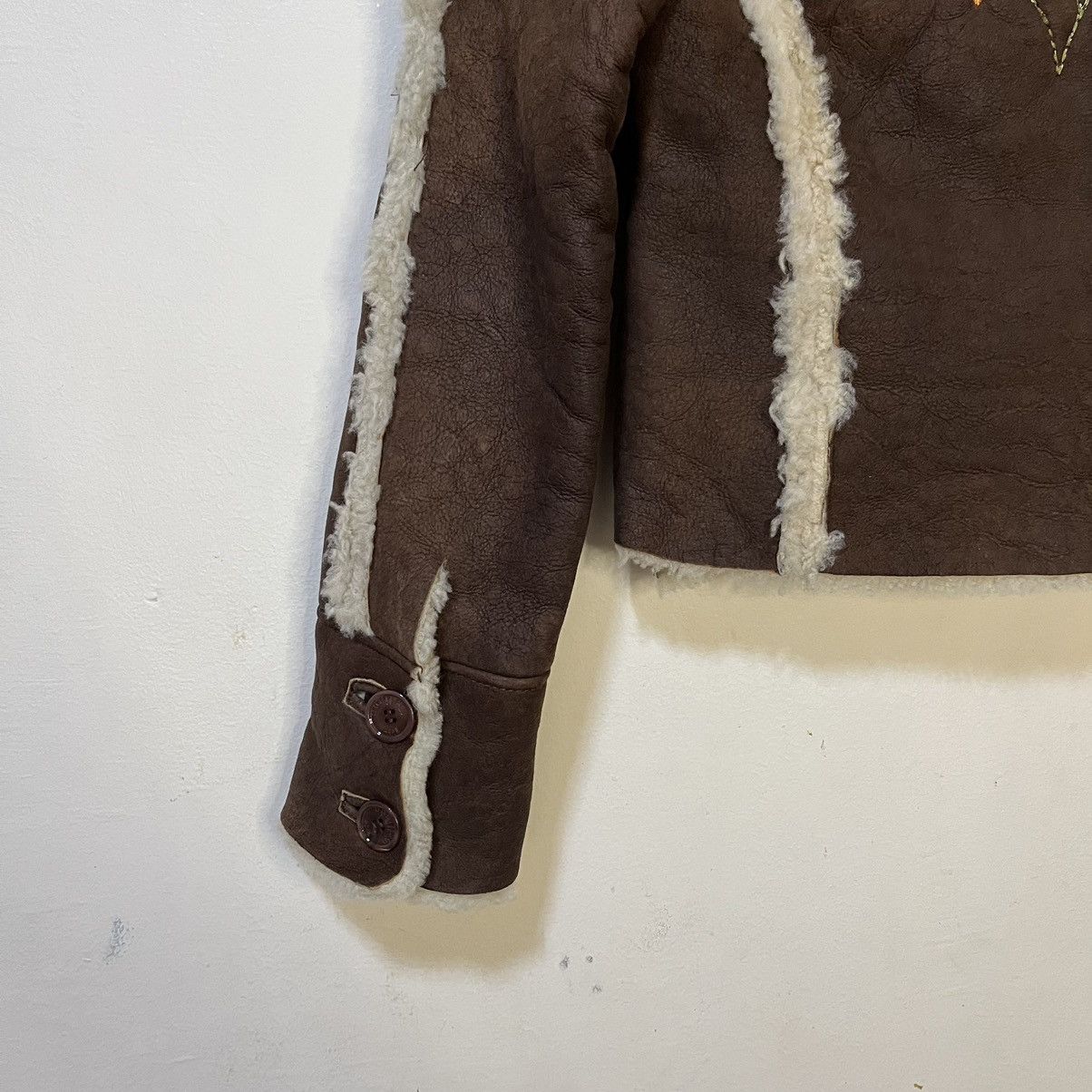 John Galliano 2000's John Galliano Shearling Sherpa Jacket Size S / US 4 / IT 40 - 16 Thumbnail