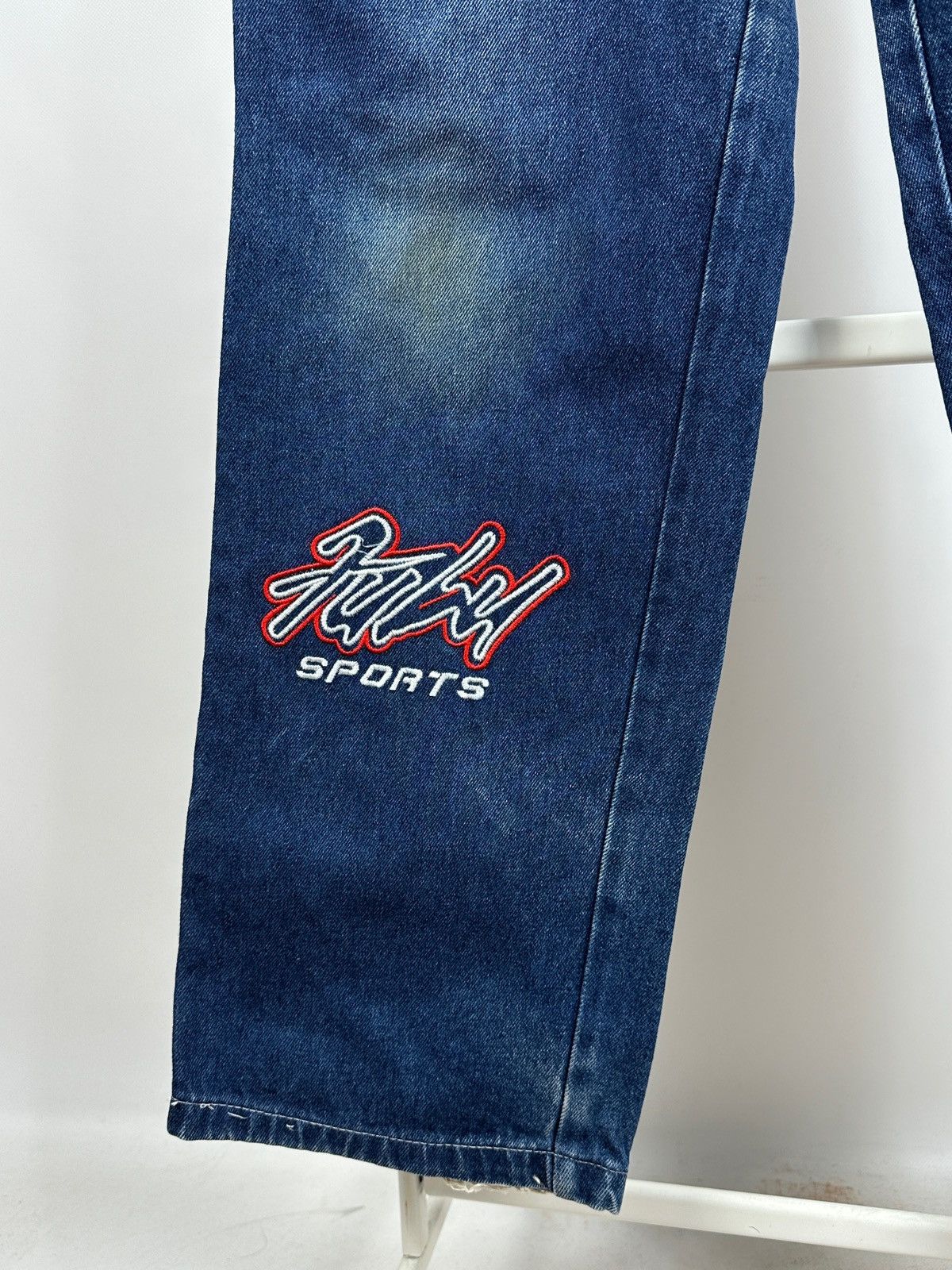 Fubu Vintage Fubu Sports Cargo Baggy Denim Pants Rap Style Size US 28 / EU 44 - 11 Thumbnail