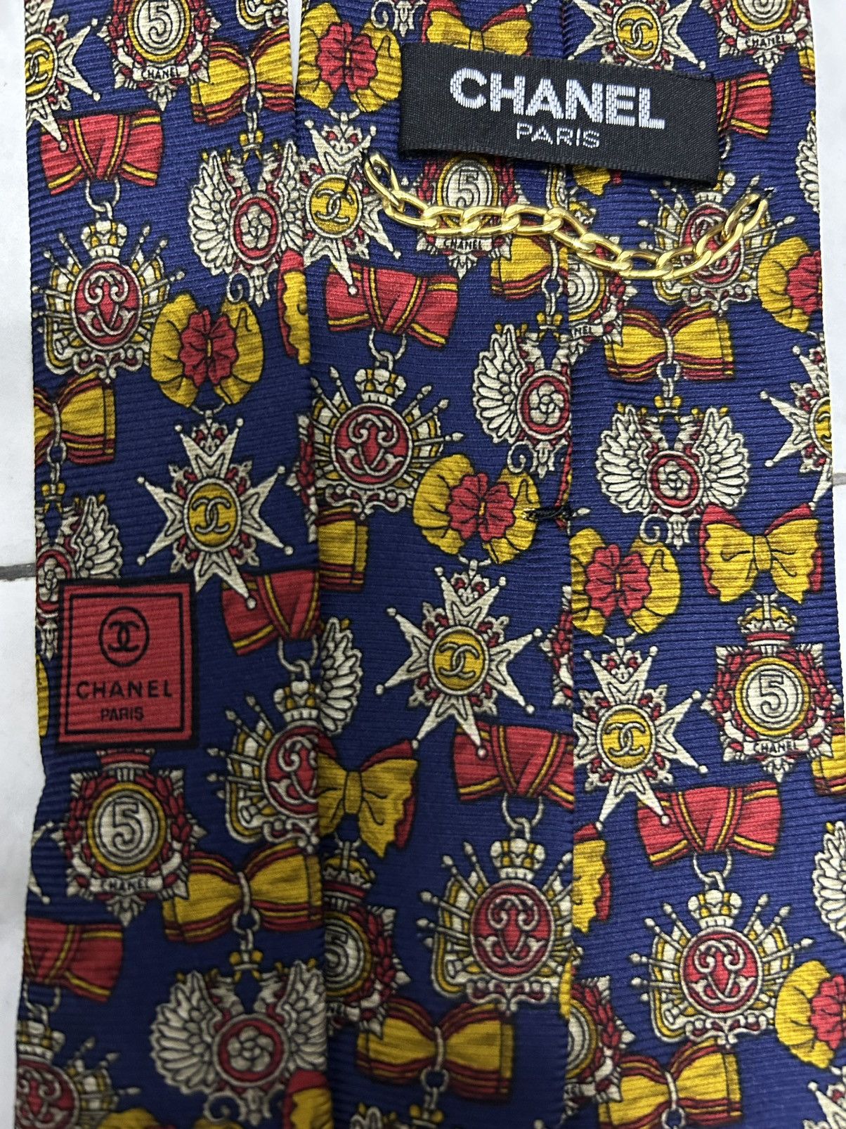 Chanel VINTAGE CHANEL MULTICOLOUR TIE Size ONE SIZE - 6 Thumbnail