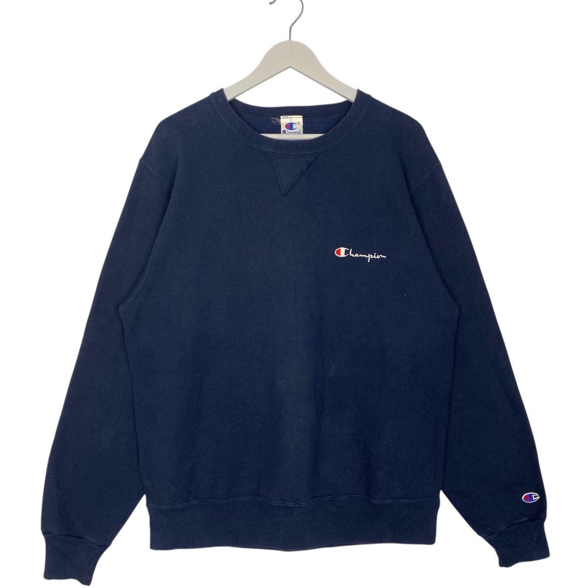 Vintage Vintage 90s Champion Blue Tag Sweatshirt Crewneck Blue Size US M / EU 48-50 / 2 - 1 Thumbnail