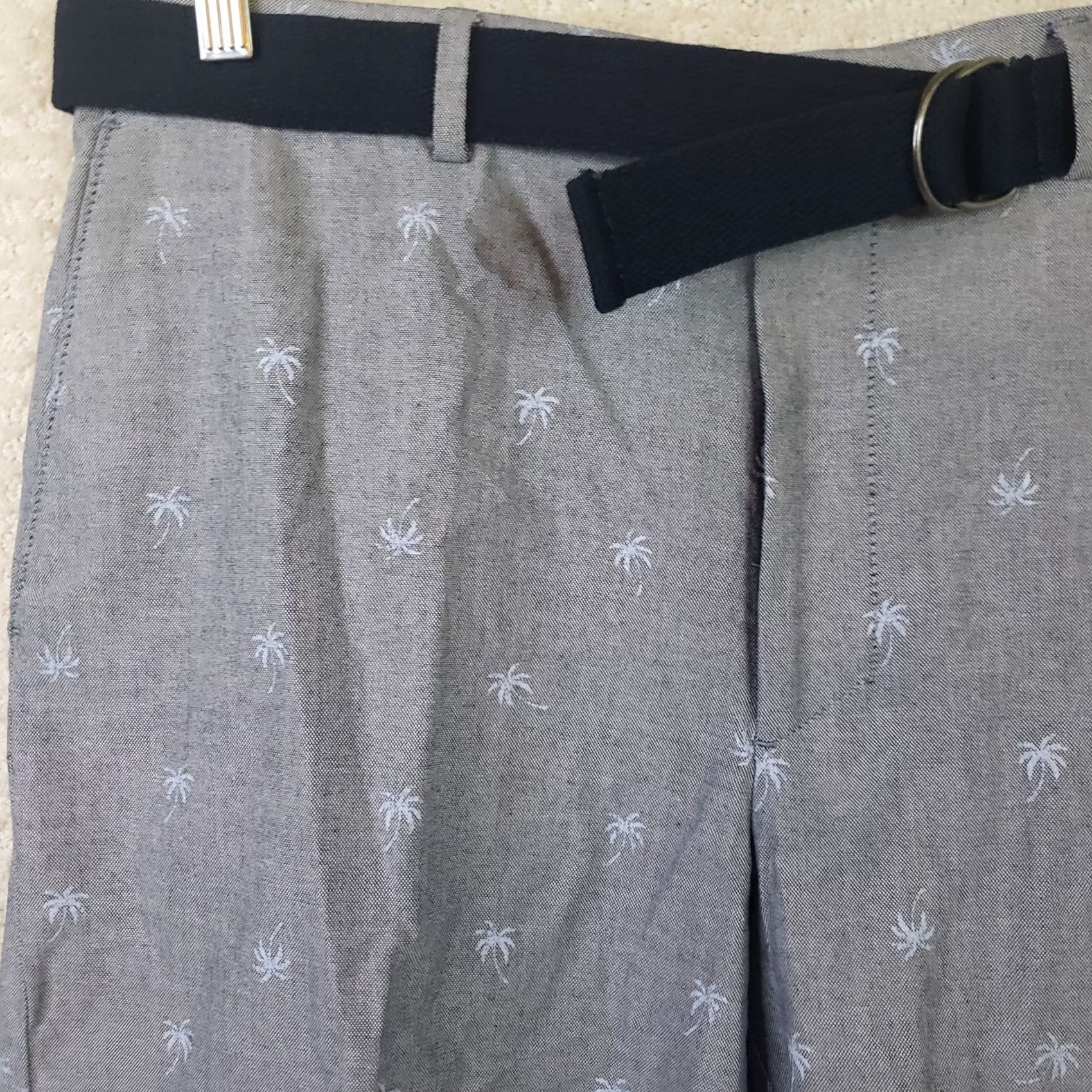 Savane Savane Select Edition Bermuda Shorts Men 34 Blue Belted Palm Trees Flat Front Cotton New Size US 34 / EU 50 - 2 Thumbnail
