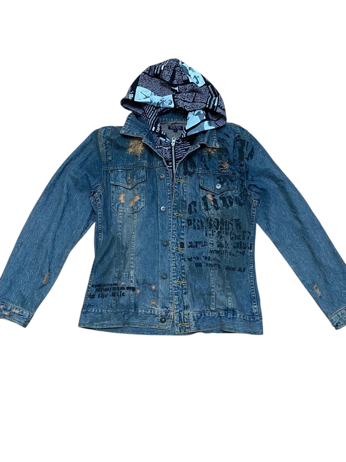 GOSTAR DE FUGA × In The Attic × Seditionaries 🔥RARE🔥 in the attic printed waxed denim jacket double layer Size US M / EU 48-50 / 2 - 5 Thumbnail