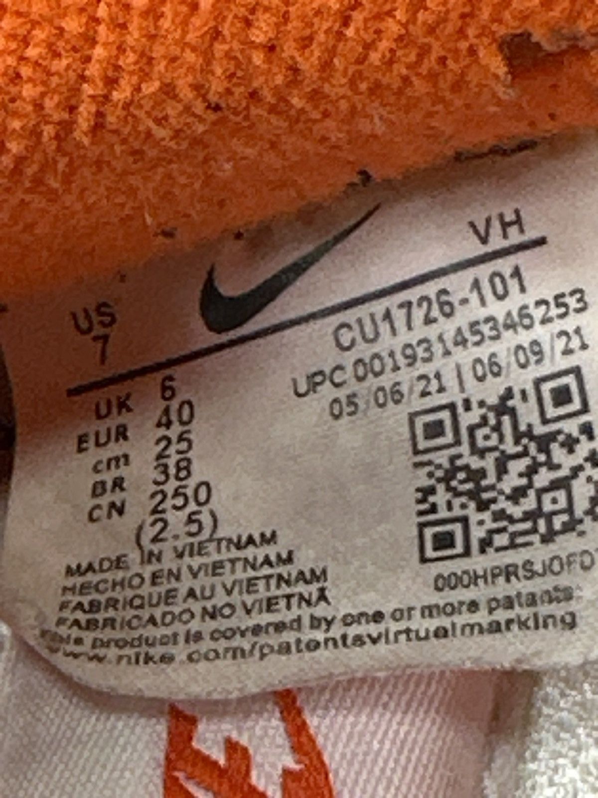 Nike Nike Mens Dunk Low Retro Syracuse Shoes Size US 7 / EU 40 - 8 Thumbnail