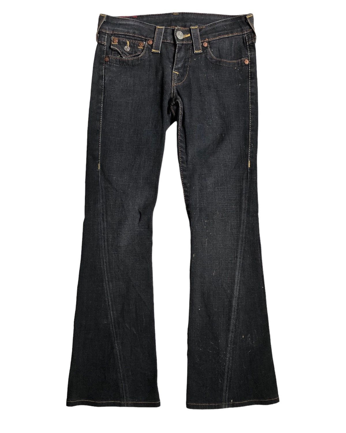 Rock Revival × True Religion True Religion Joey spiral cut flared denim pants Size 28" / US 6 / IT 42 - 2 Thumbnail