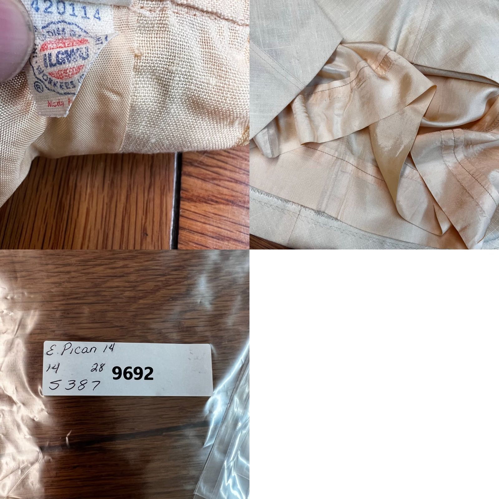 Vintage Vintage Evaa Picon A-Line Linen Skirt Women’s Size 14 Yellow Pockets 80s Midi Fall Spring Summer Size 36" / US 14 / IT 50 - 8 Thumbnail