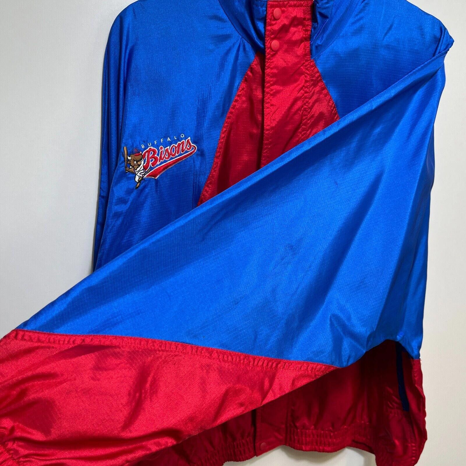 Nike × Vintage Vintage 90s Buffalo Bisons Nike Windbreaker Jacket L Size US L / EU 52-54 / 3 - 10 Thumbnail