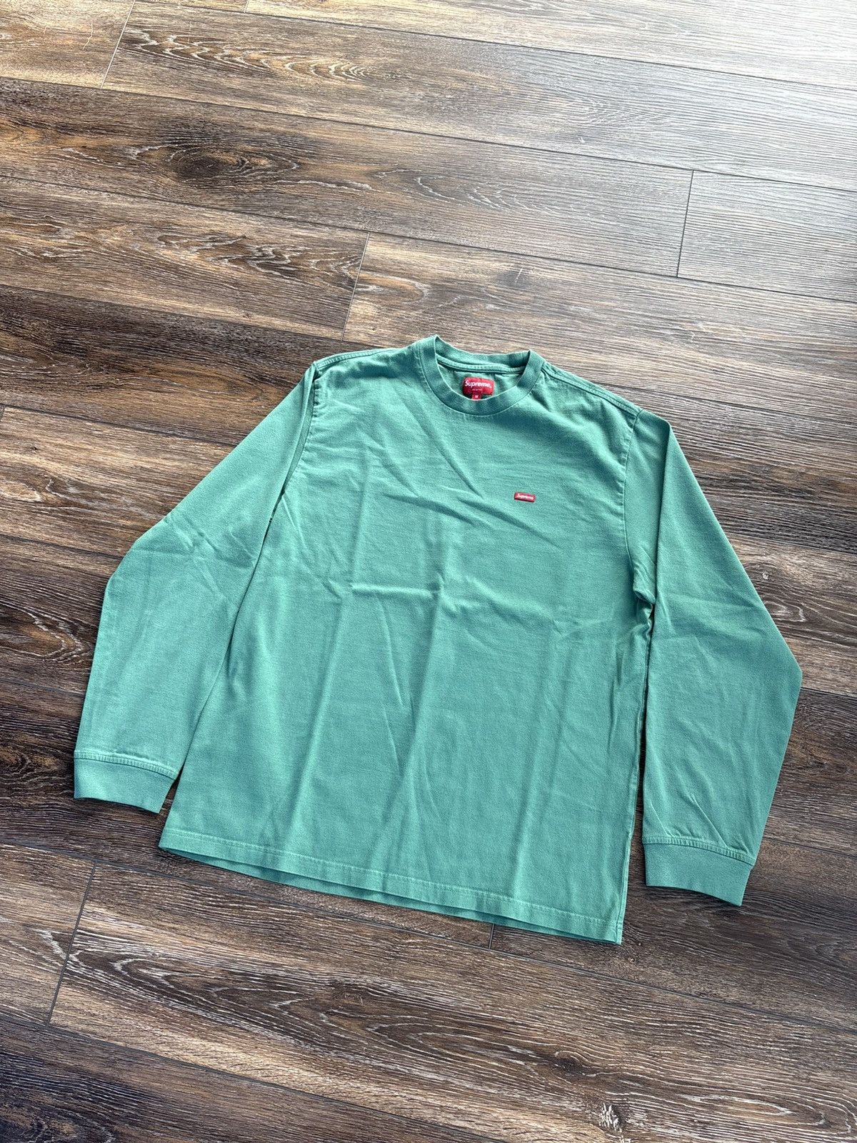 Supreme Small Box L/S Tee Top Teal