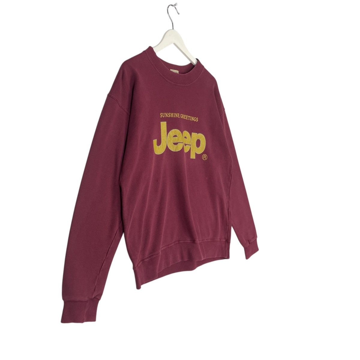 Designer × Vintage Vintage Hoodie/sweater Jeep - red Size US M / EU 48-50 / 2 - 3 Thumbnail