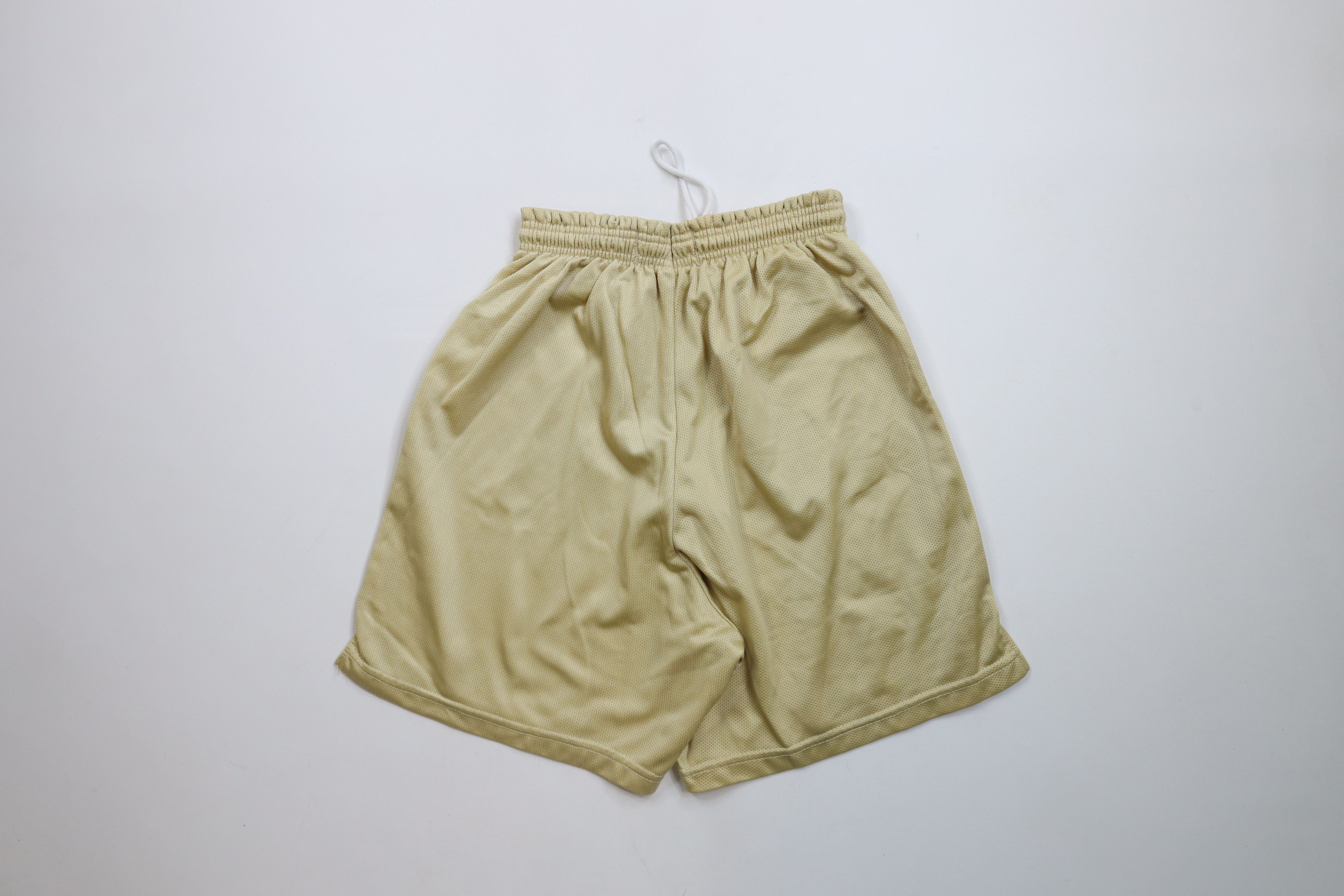 Vintage Vintage 90s Streetwear Heavyweight Basketball Shorts Gold Size US 32 / EU 48 - 7 Thumbnail