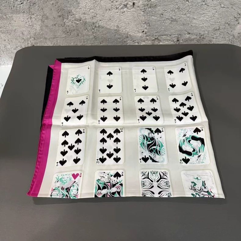 Hermes Hermes Scarves with Playing Card Design-2506 Size ONE SIZE - 3 Thumbnail