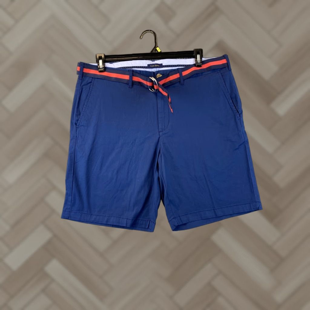 Club Room Club Room Men's Regular-Fit 9" Stretch Chino Shorts Blue Size 36 Casual Lightweight Pockets Size US 36 / EU 52 - 1 Thumbnail