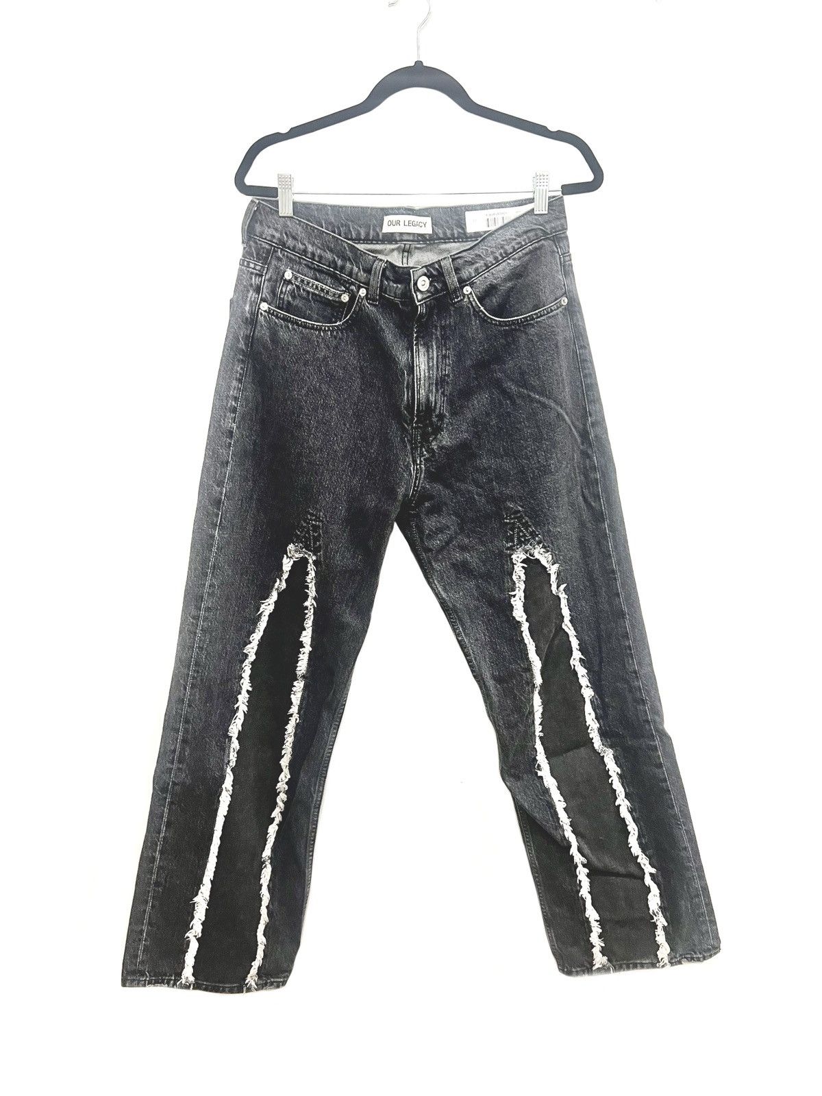 Our Legacy Our Legacy THIRD CUT Black Slash Denim | Grailed