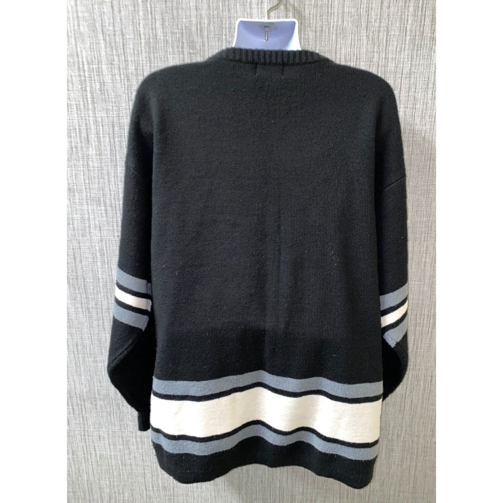 Vintage VINTAGE Budabean Men Black Acrylic Embroidered 96 Crewneck Sweater 2XL Crew Neck Mens Size US XXL / EU 58 / 5 - 5 Thumbnail