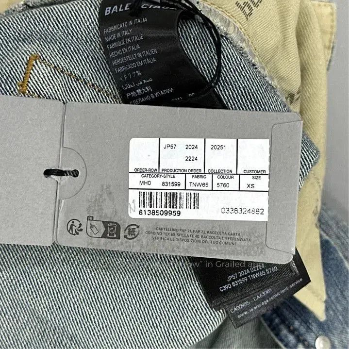 Balenciaga Balenciaga Embroidered Denim Pants in Light Blue. Size US 26 / EU 42 - 5 Thumbnail