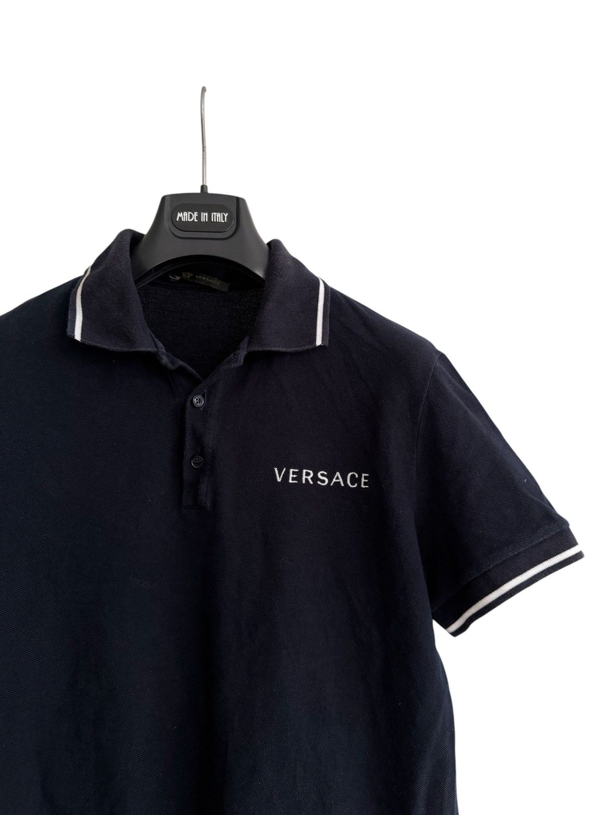 Versace Versace Logo Polo T-Shirt Size US M / EU 48-50 / 2 - 2 Thumbnail