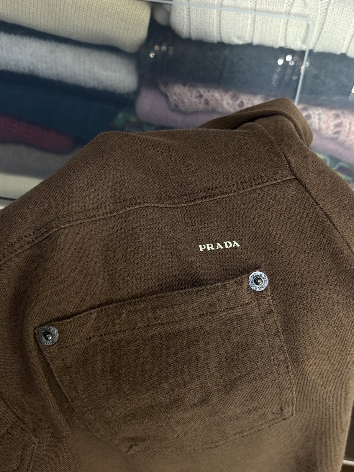 Prada Prada Luxury Brown Vintage Polo Shirt Size US M / EU 48-50 / 2 - 7 Thumbnail