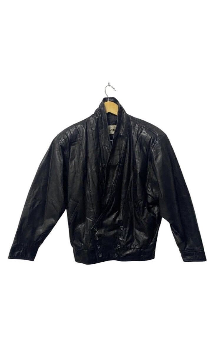 Vintage Hilton Leather Jacket Size US L / EU 52-54 / 3 - 1 Thumbnail