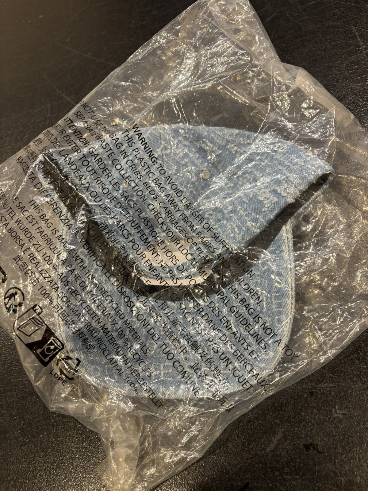 Supreme Supreme Needle Punch Denim Hat Size ONE SIZE - 2 Thumbnail