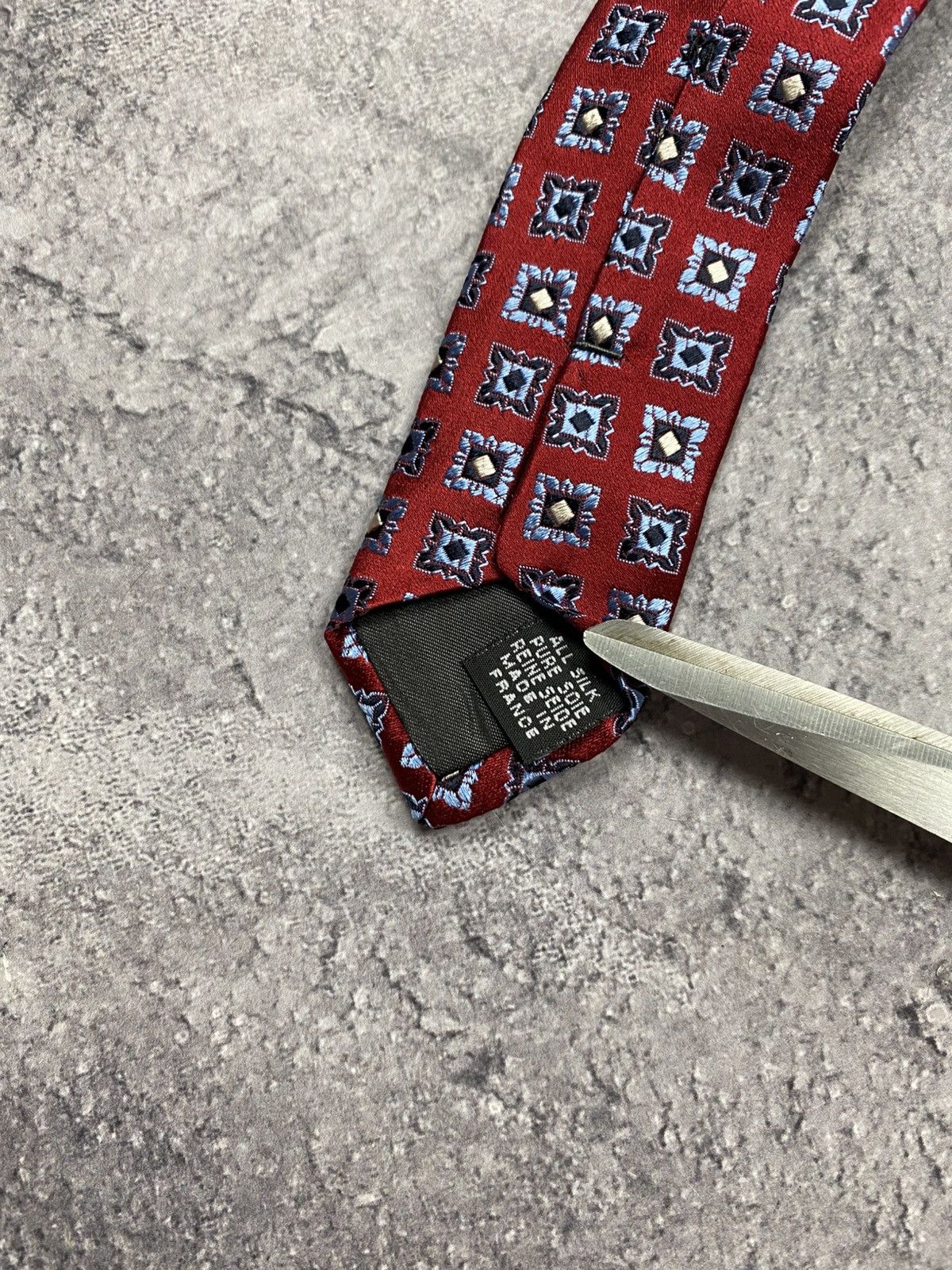 Eton Eton 100% Silk Made in France Tie Luxury Monogram Cravatte Size ONE SIZE - 15 Thumbnail