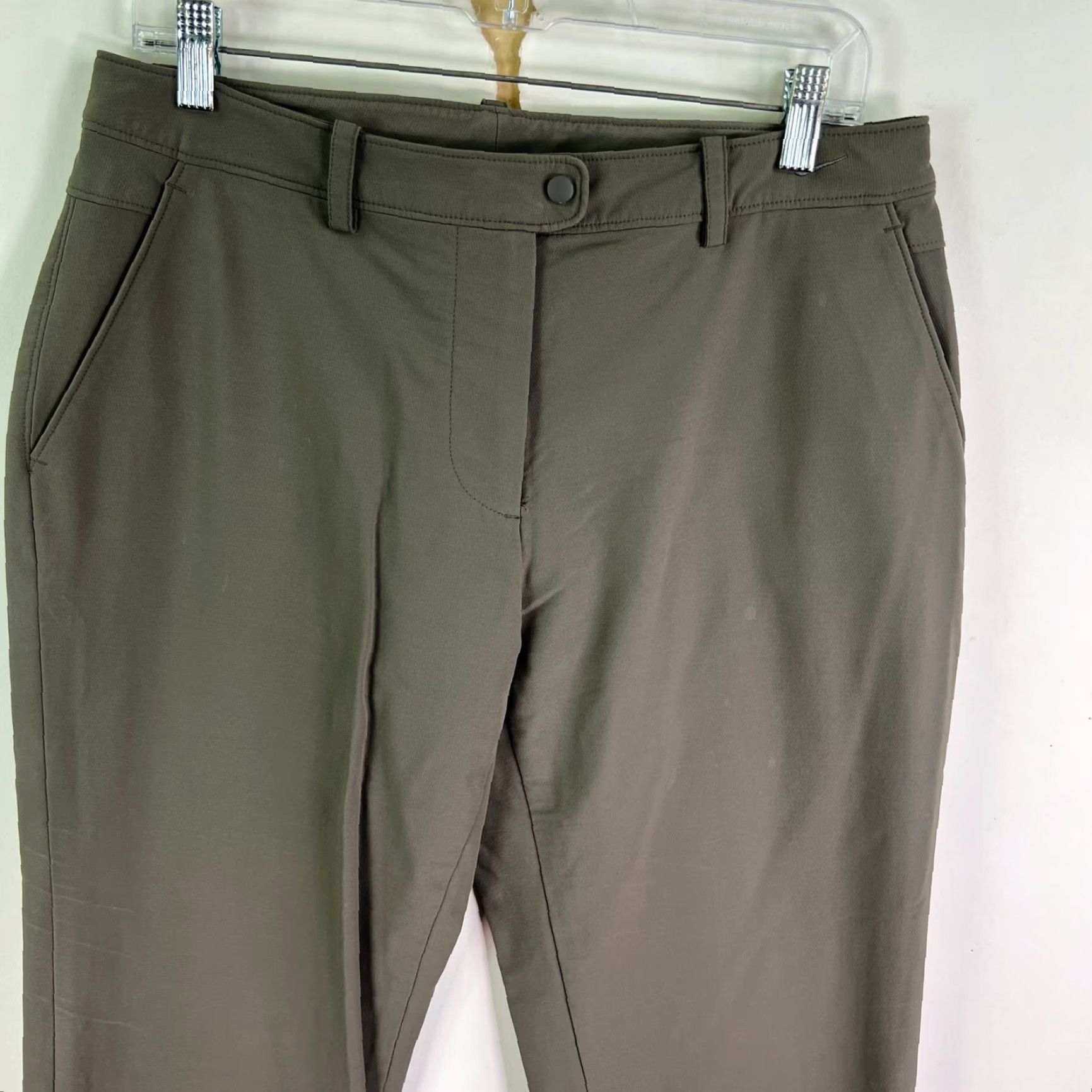Nike Nike Pants Women Lined Hiking Performance Nylon Knit Dark Khaki 32x32 Pockets M Size 32" / US 10 / IT 46 - 2 Thumbnail