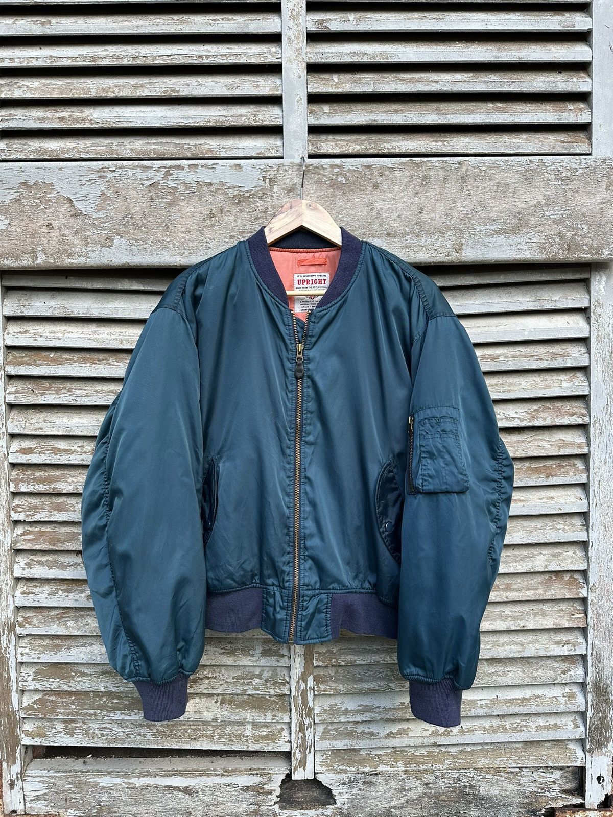 Vintage 🪖Vintage MA-1 Man Intermediate Upright Bomber Jacket Size US M / EU 48-50 / 2 - 2 Thumbnail