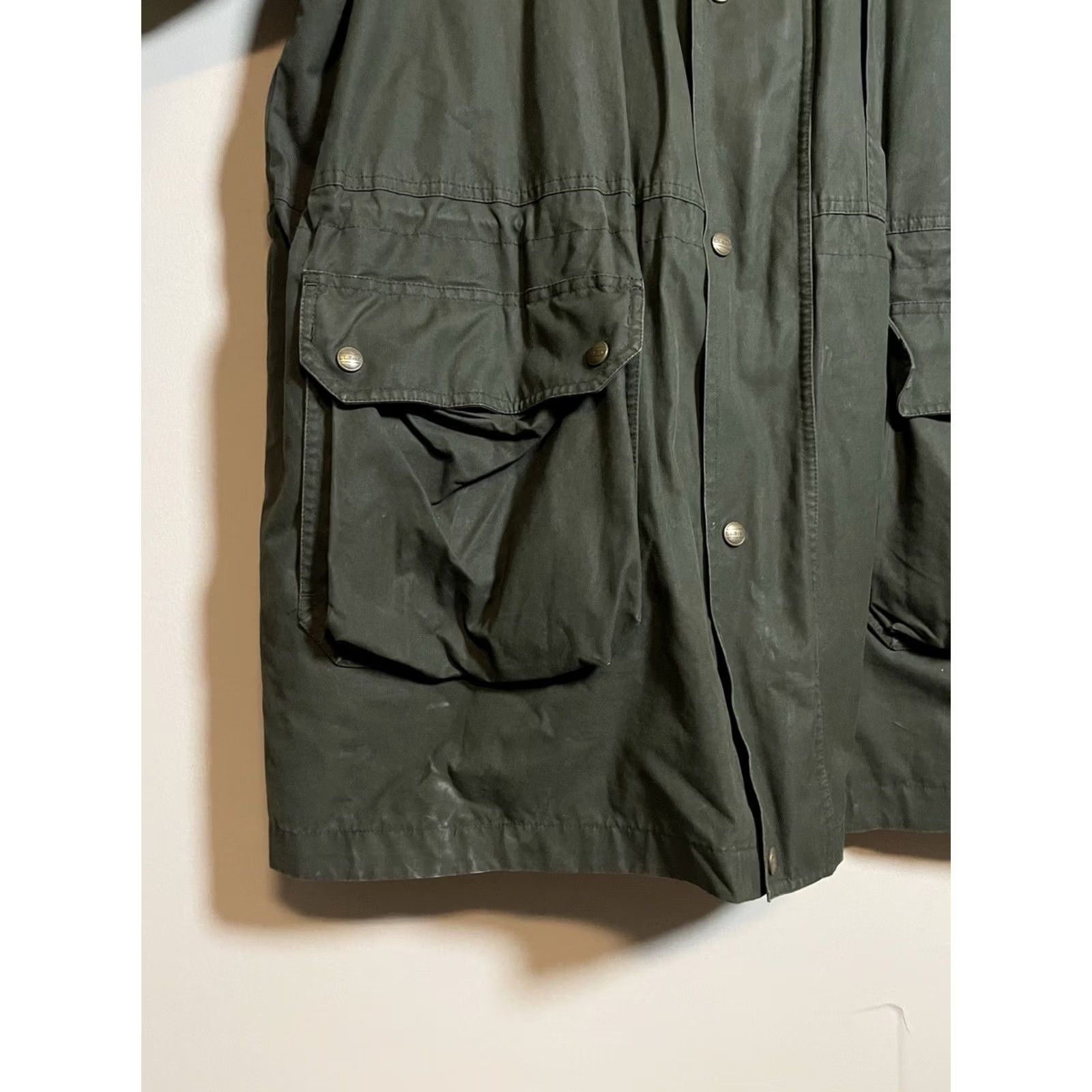 Vintage VINTAGE L.L.Bean Jacket Chore Coat Men XL Green Canvas Mid-Length Lined Cotton Winter Fall Spring Outdoor Workwear Buttoned Size US XL / EU 56 / 4 - 7 Thumbnail