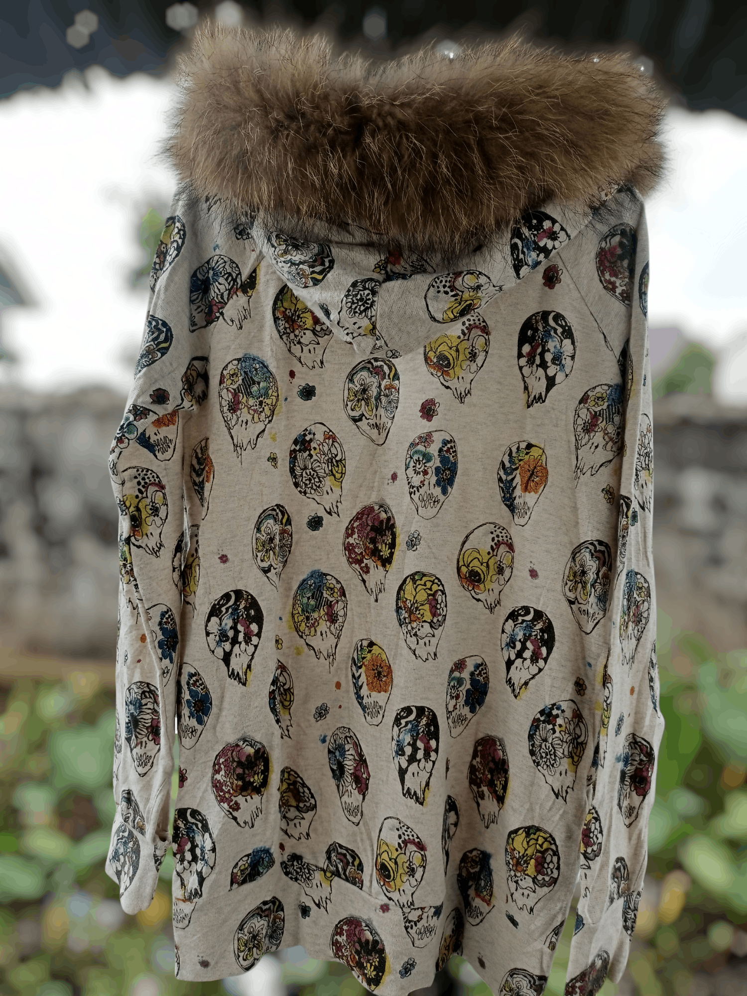 Japanese Brand × Le Grande Bleu (L.G.B.) SCOLAR Skulls Fur Hoodie Size US M / EU 48-50 / 2 - 14 Thumbnail