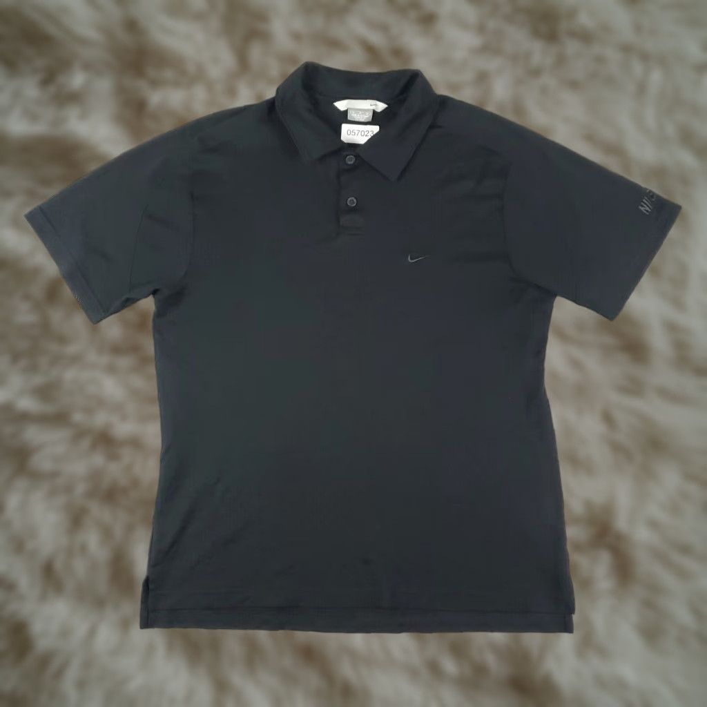 Nike Nike Polo Shirt Mens Size Medium Black Y2K Vintage Swoosh Casual Short Sleeve Size US M / EU 48-50 / 2 - 1 Thumbnail