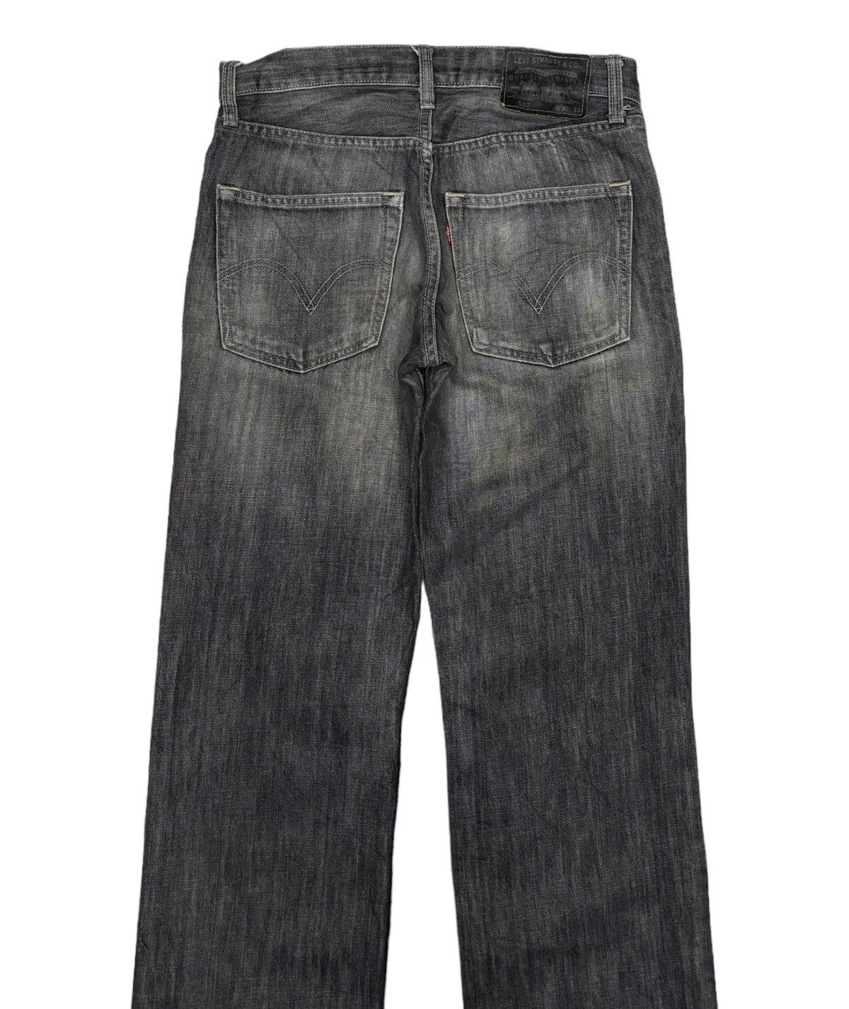 Levi's Vintage Levis 502 Black Straight Cut Distressed Denim Jeans Size US 30 / EU 46 - 8 Thumbnail