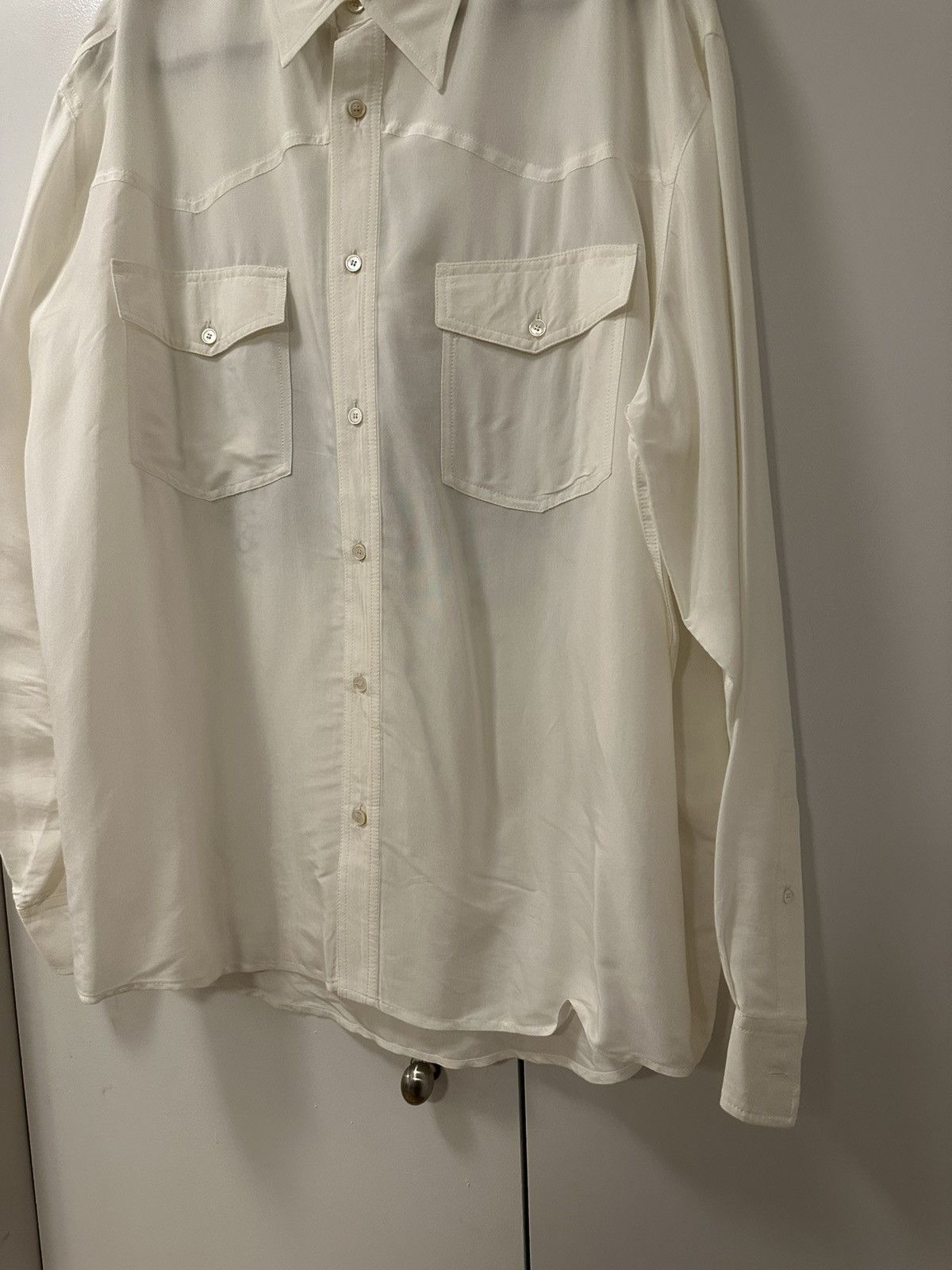 Acne Studios Sandrok Fluid Viscose Western Shirt, size 52 Size US XL / EU 56 / 4 - 4 Thumbnail
