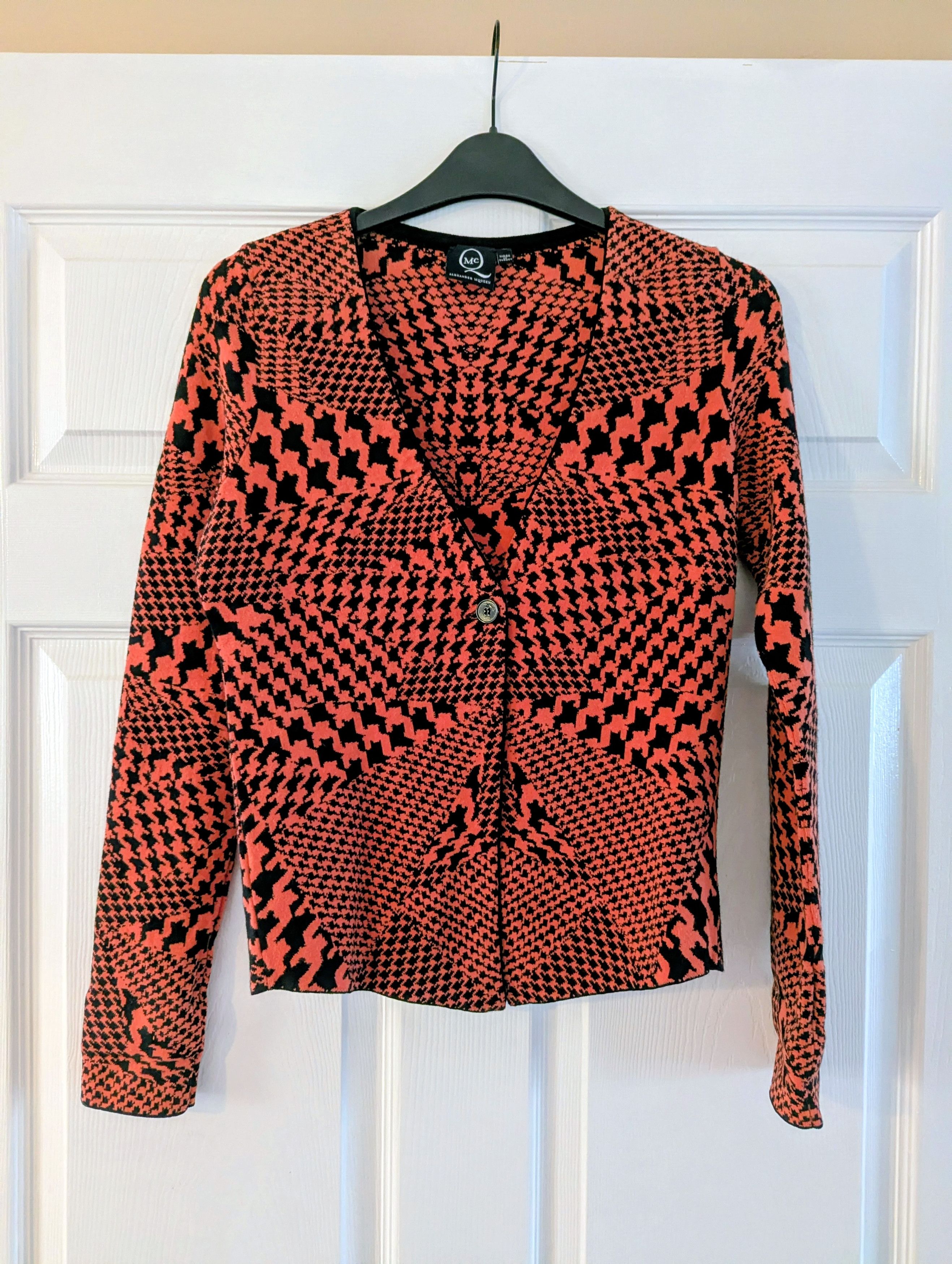 Alexander McQueen Alexander McQueen Cardigan Houndstooth 2013 Size S / US 4 / IT 40 - 1 Thumbnail