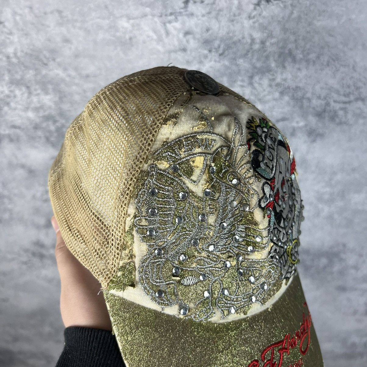 Christian Audigier Ed Hardy Christian Audigier Skull Vintage Cap Y2K Size ONE SIZE - 4 Thumbnail