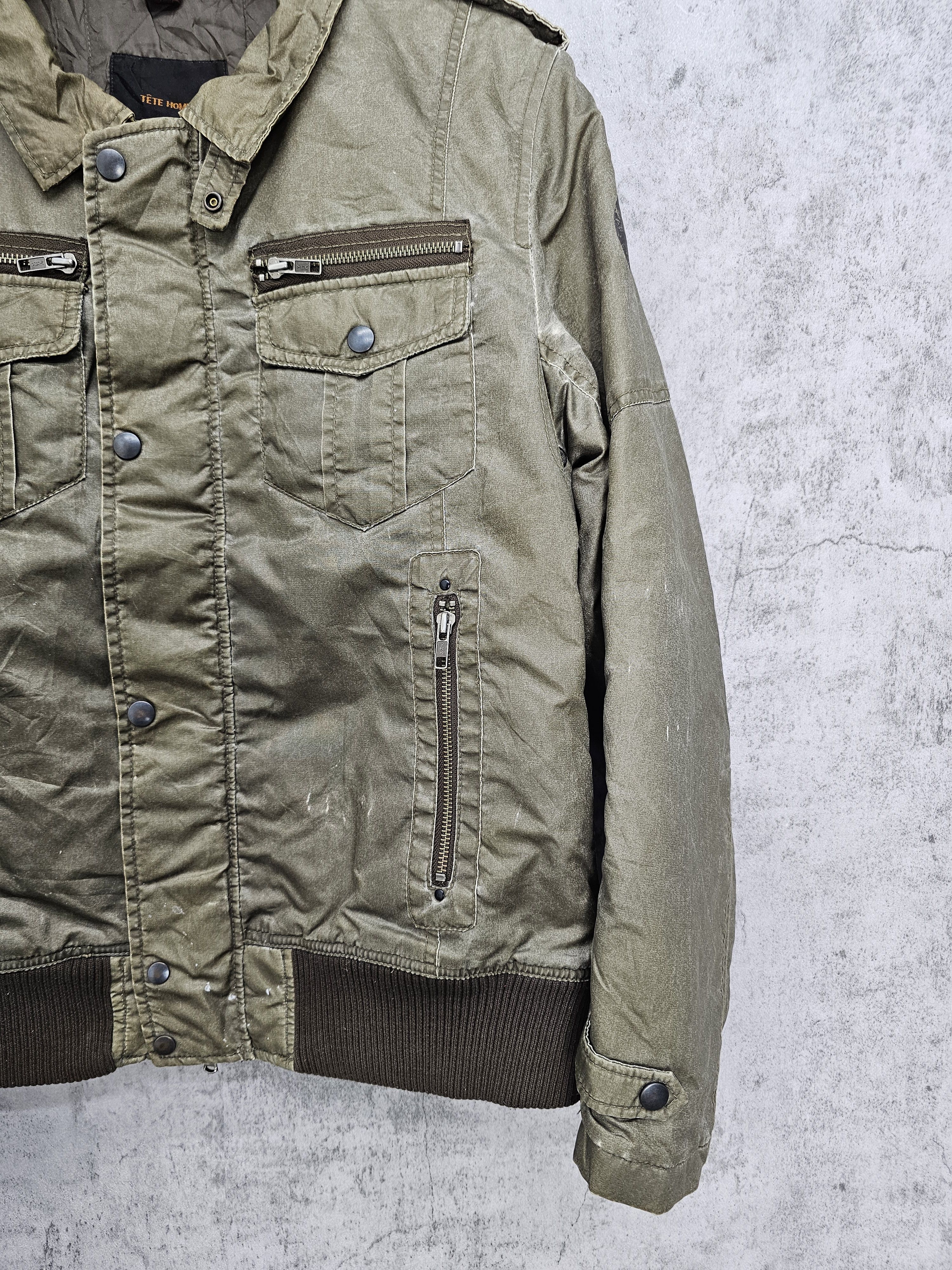 Japanese Brand TETE HOMME Multi Pocket Motorcycles Bikers Jacket J0088 Size US M / EU 48-50 / 2 - 5 Thumbnail