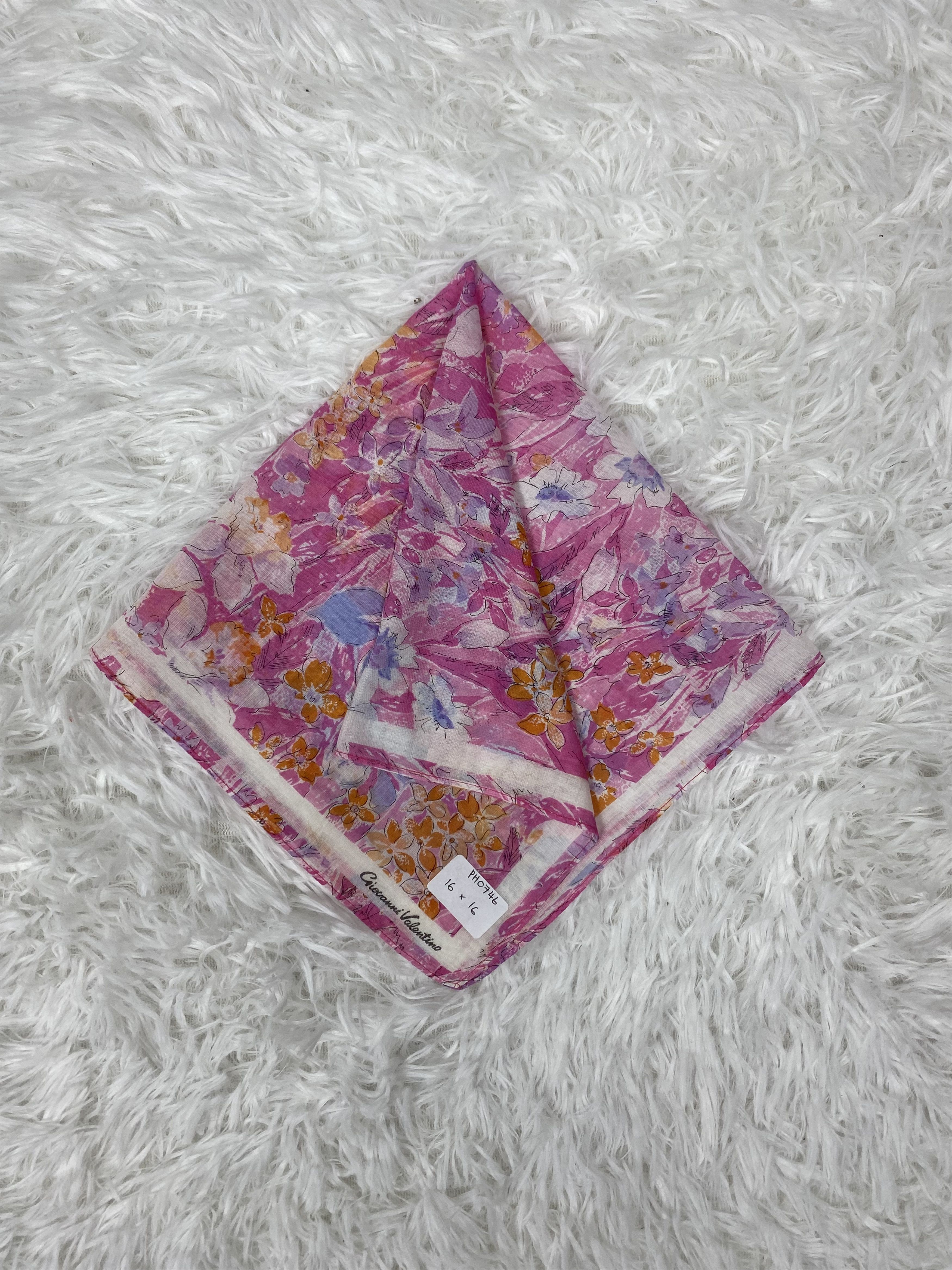 Giovanni Valentino × Vintage Vintage Giovanni Valentino Handkerchief Neckerchief PH0746 Size ONE SIZE - 1 Thumbnail