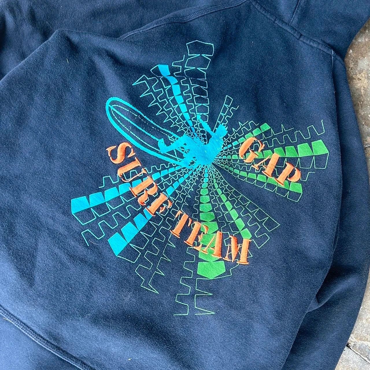 Gap y2k Navy and green Gap Surf Team hoodie Size US XL / EU 56 / 4 - 1 Thumbnail