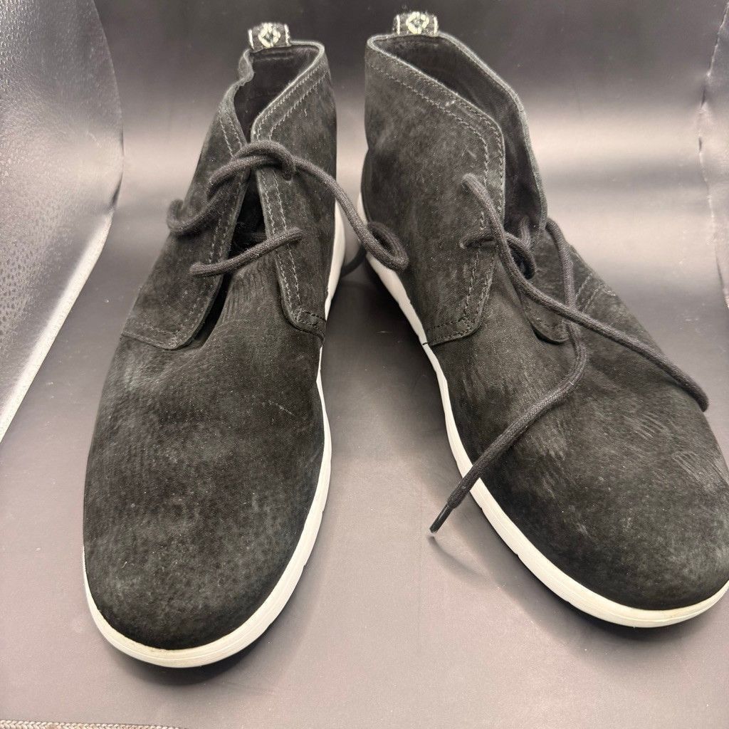 Ugg Men's UGG Black Suede Chukka Boots Size 11 with White Soles Size US 11 / EU 44 - 1 Thumbnail