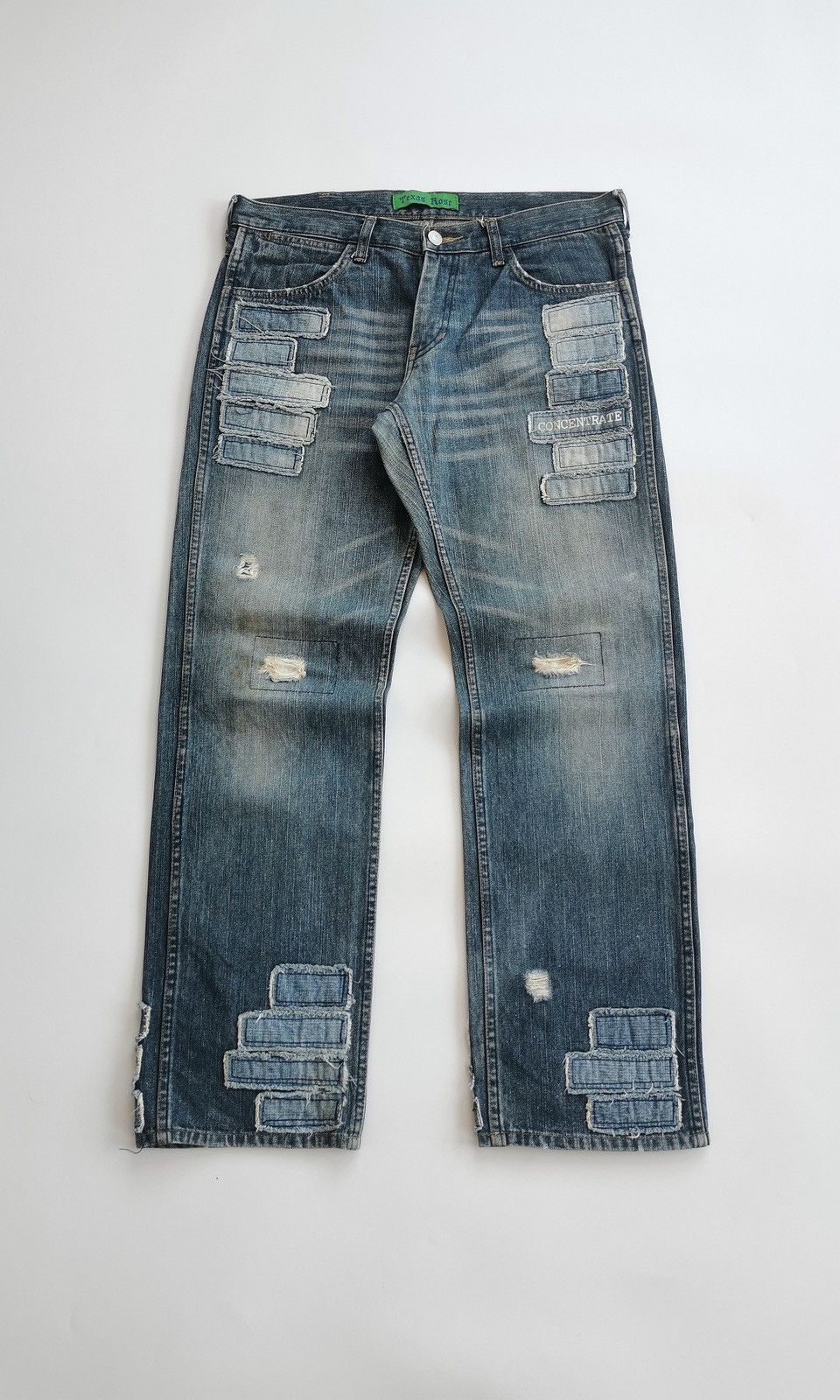 Kapital Texas Rose Patchwork Detailed Concentrate Distressed Jeans Size US 32 / EU 48 - 2 Thumbnail
